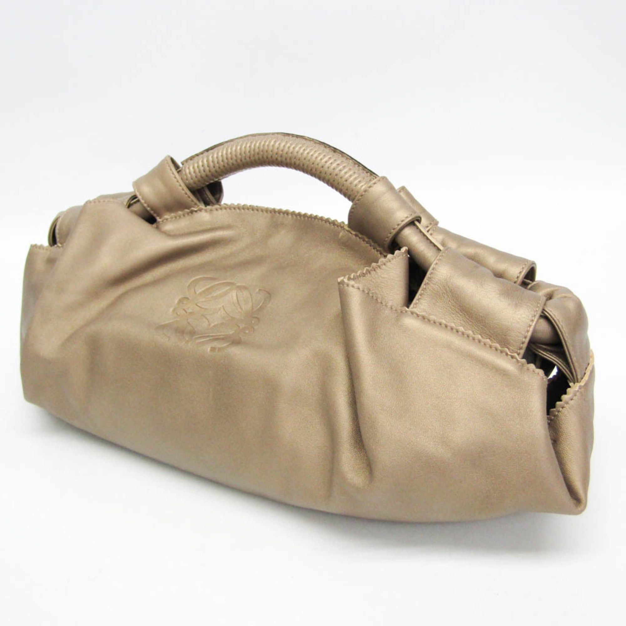 Loewe Loewe Nappa Aire Women's Nappa Leather Handbag Gold Size ONE SIZE - 10 Thumbnail