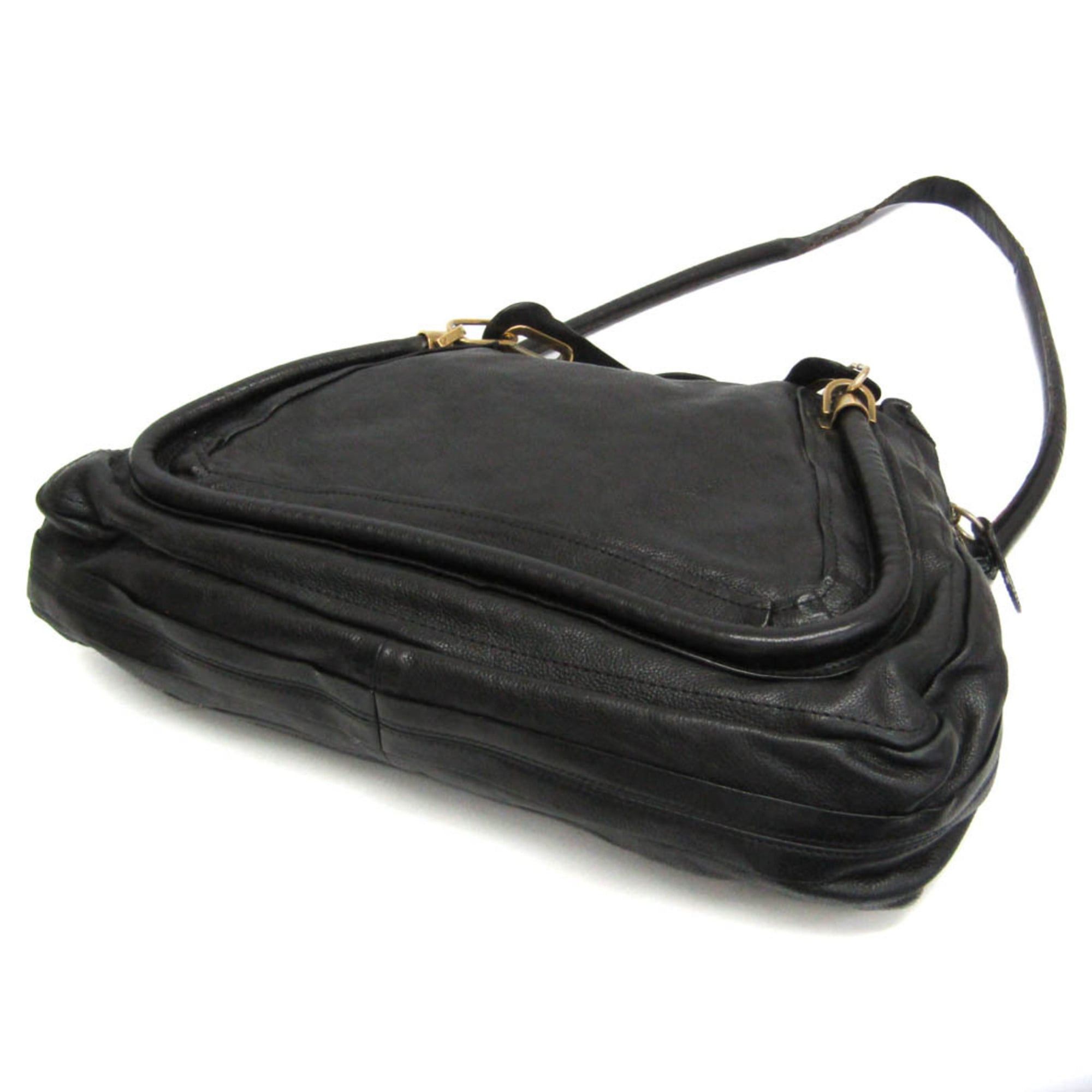 Chloe Chloé Paraty Large Women's Leather Handbag,Shoulder Bag Black Size ONE SIZE - 2 Thumbnail