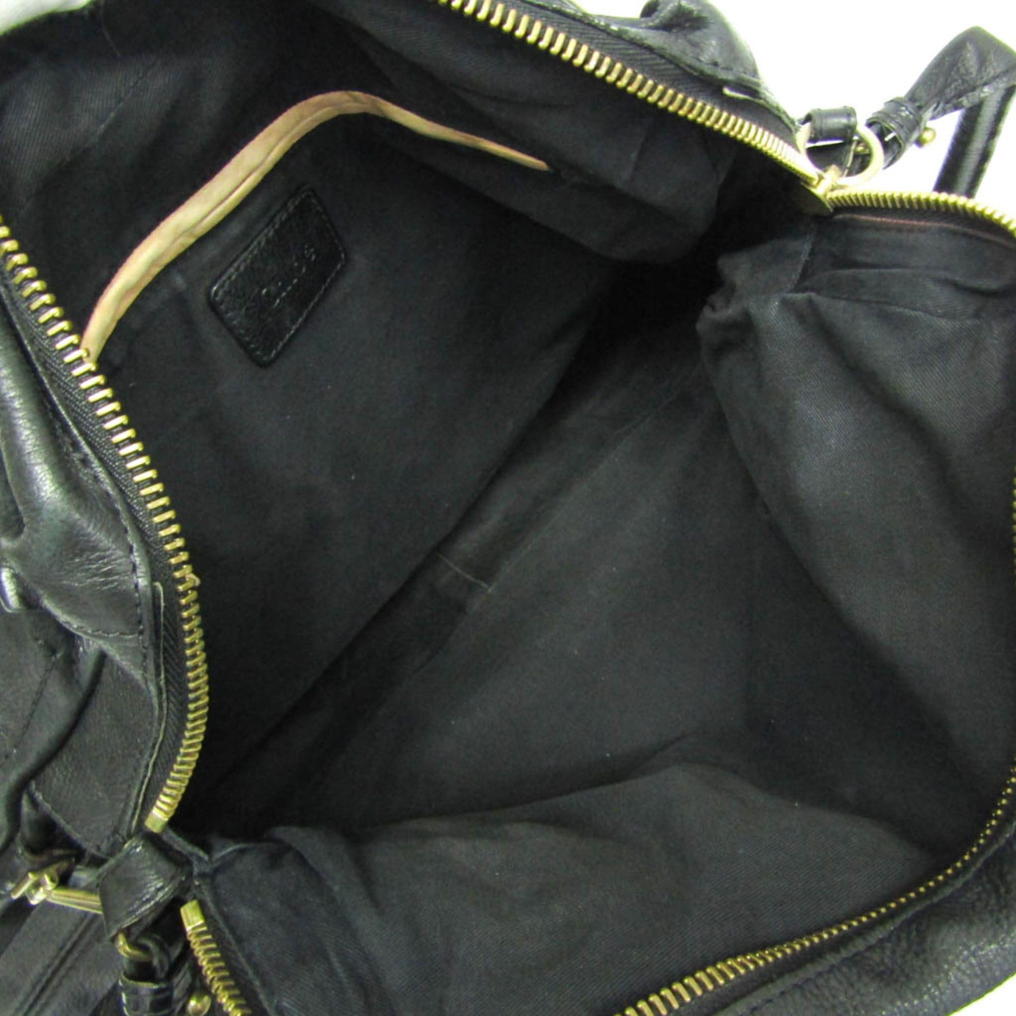 Chloe Chloé Paraty Large Women's Leather Handbag,Shoulder Bag Black Size ONE SIZE - 3 Thumbnail