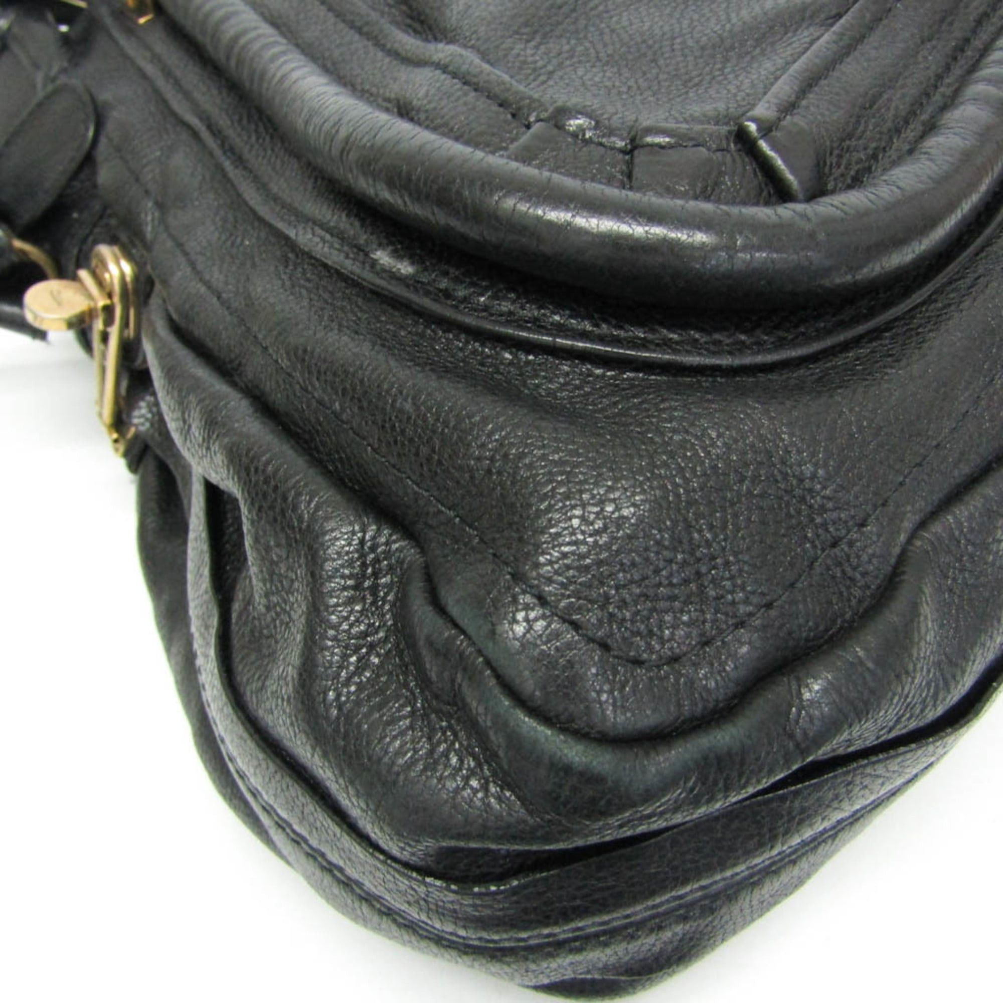 Chloe Chloé Paraty Large Women's Leather Handbag,Shoulder Bag Black Size ONE SIZE - 6 Thumbnail