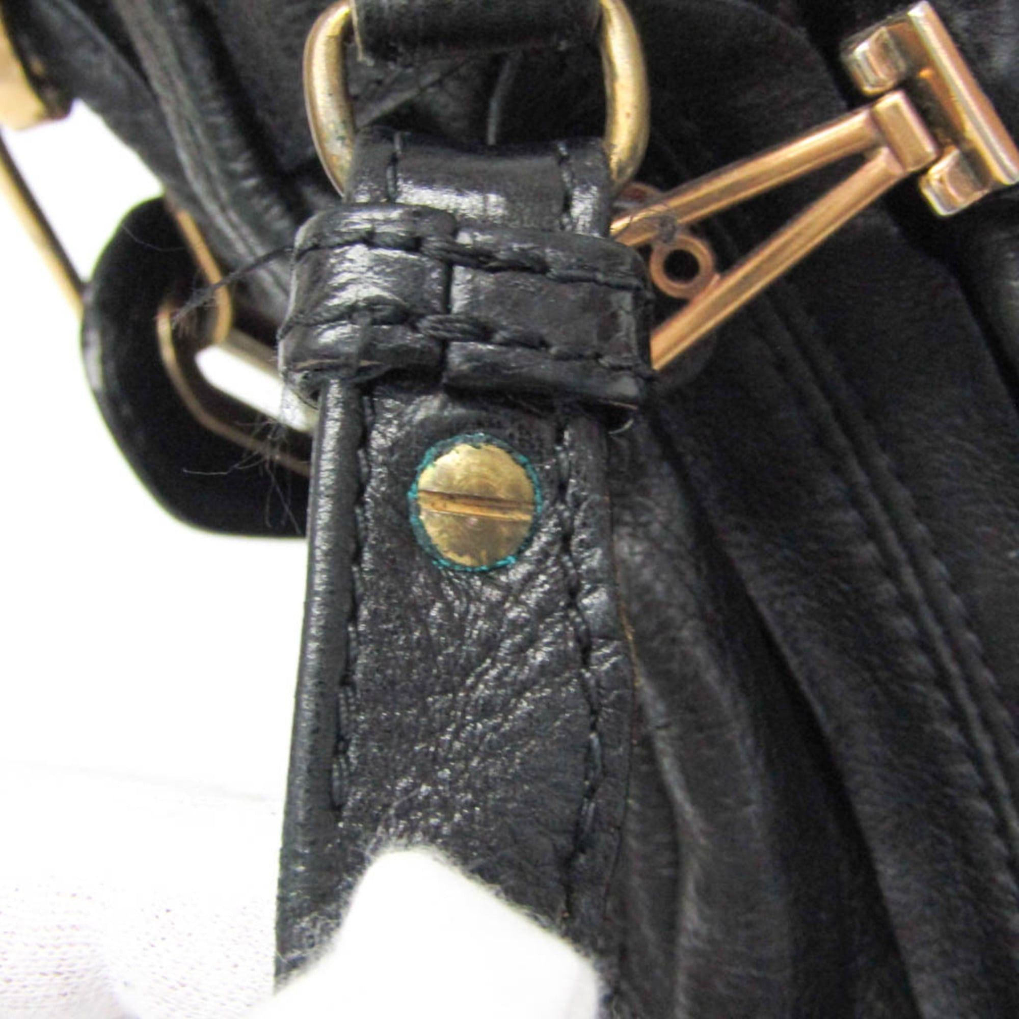 Chloe Chloé Paraty Large Women's Leather Handbag,Shoulder Bag Black Size ONE SIZE - 11 Thumbnail