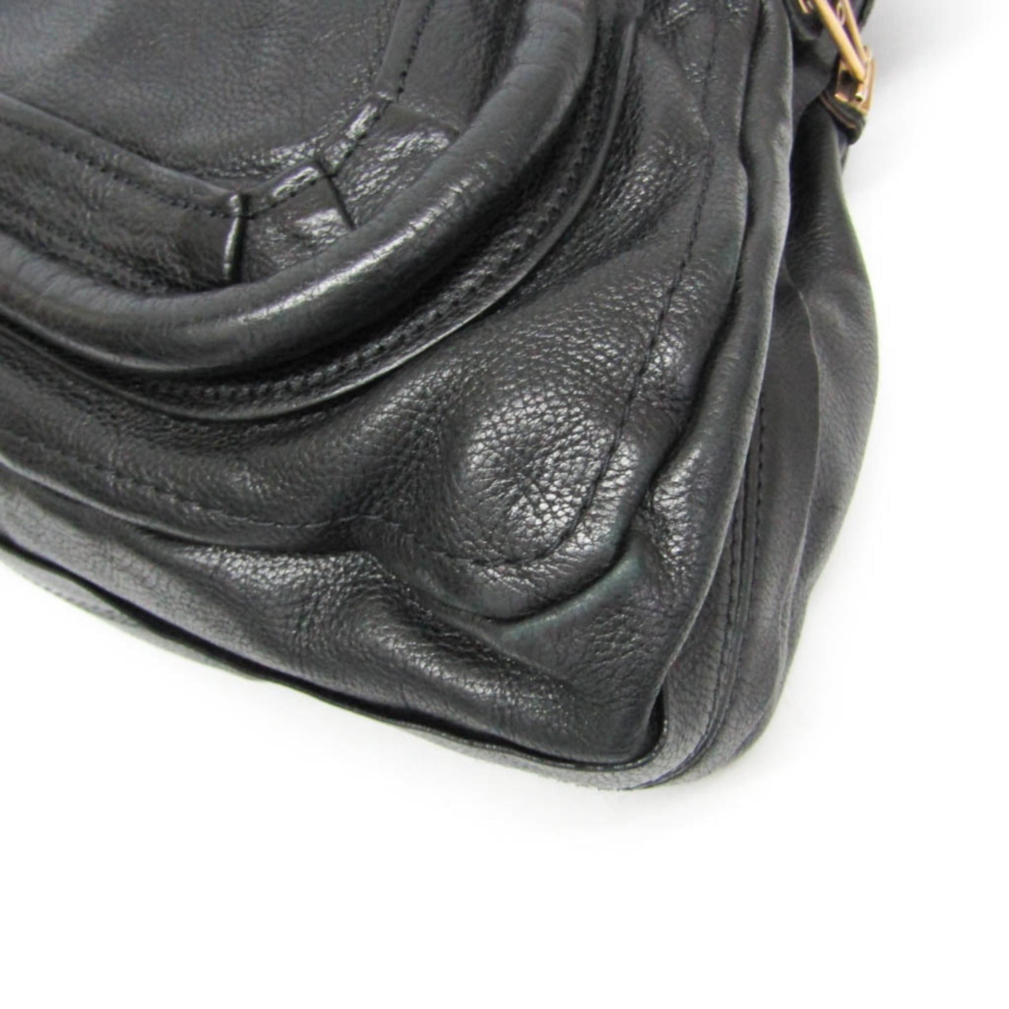 Chloe Chloé Paraty Large Women's Leather Handbag,Shoulder Bag Black Size ONE SIZE - 4 Thumbnail