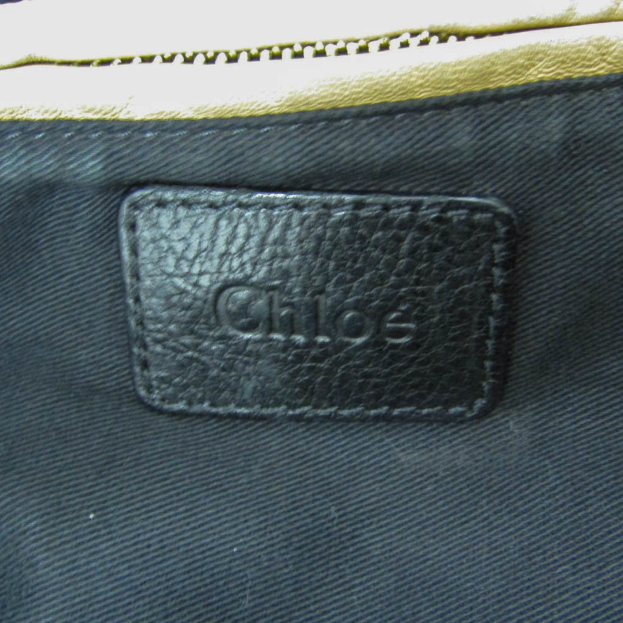 Chloe Chloé Paraty Large Women's Leather Handbag,Shoulder Bag Black Size ONE SIZE - 16 Thumbnail