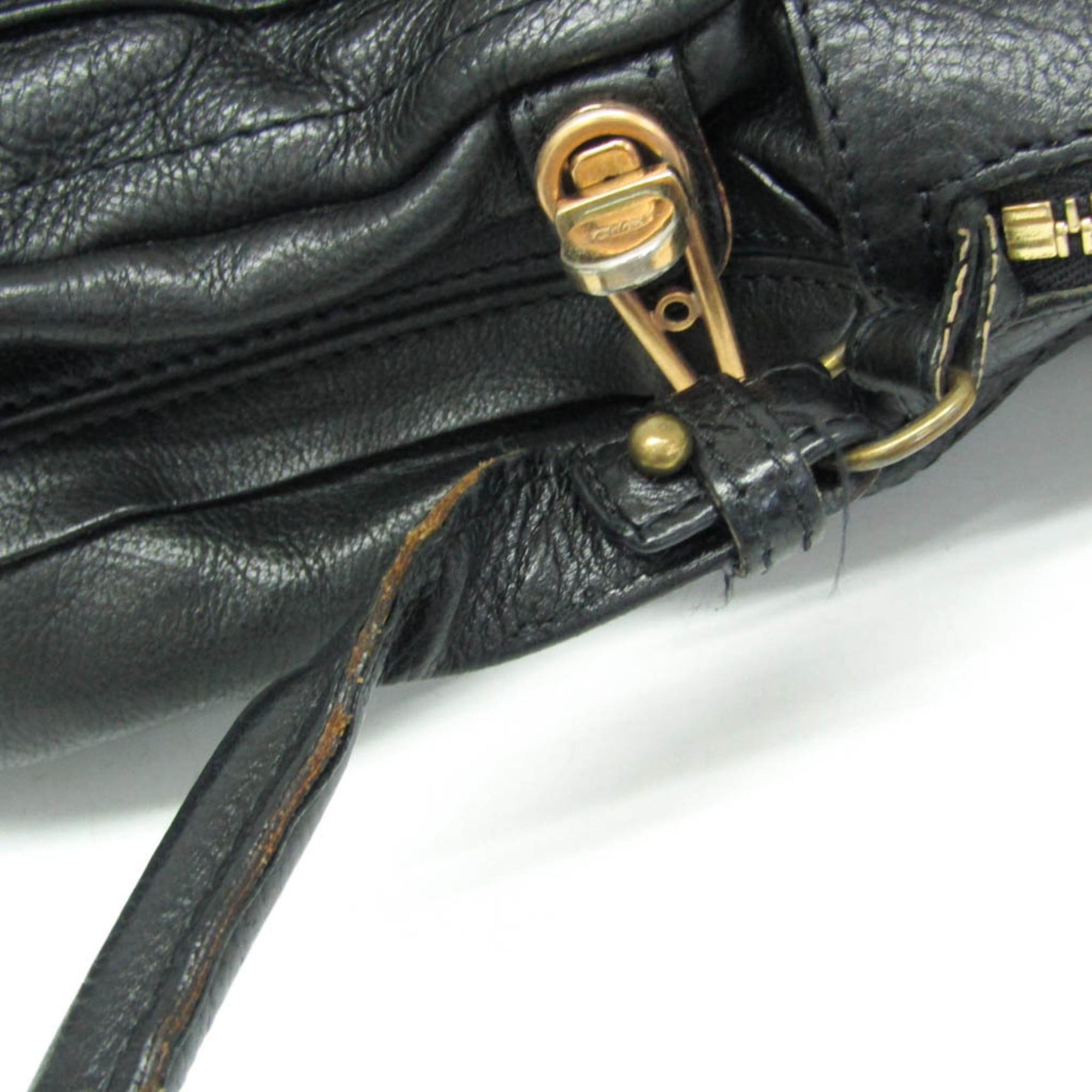 Chloe Chloé Paraty Large Women's Leather Handbag,Shoulder Bag Black Size ONE SIZE - 8 Thumbnail