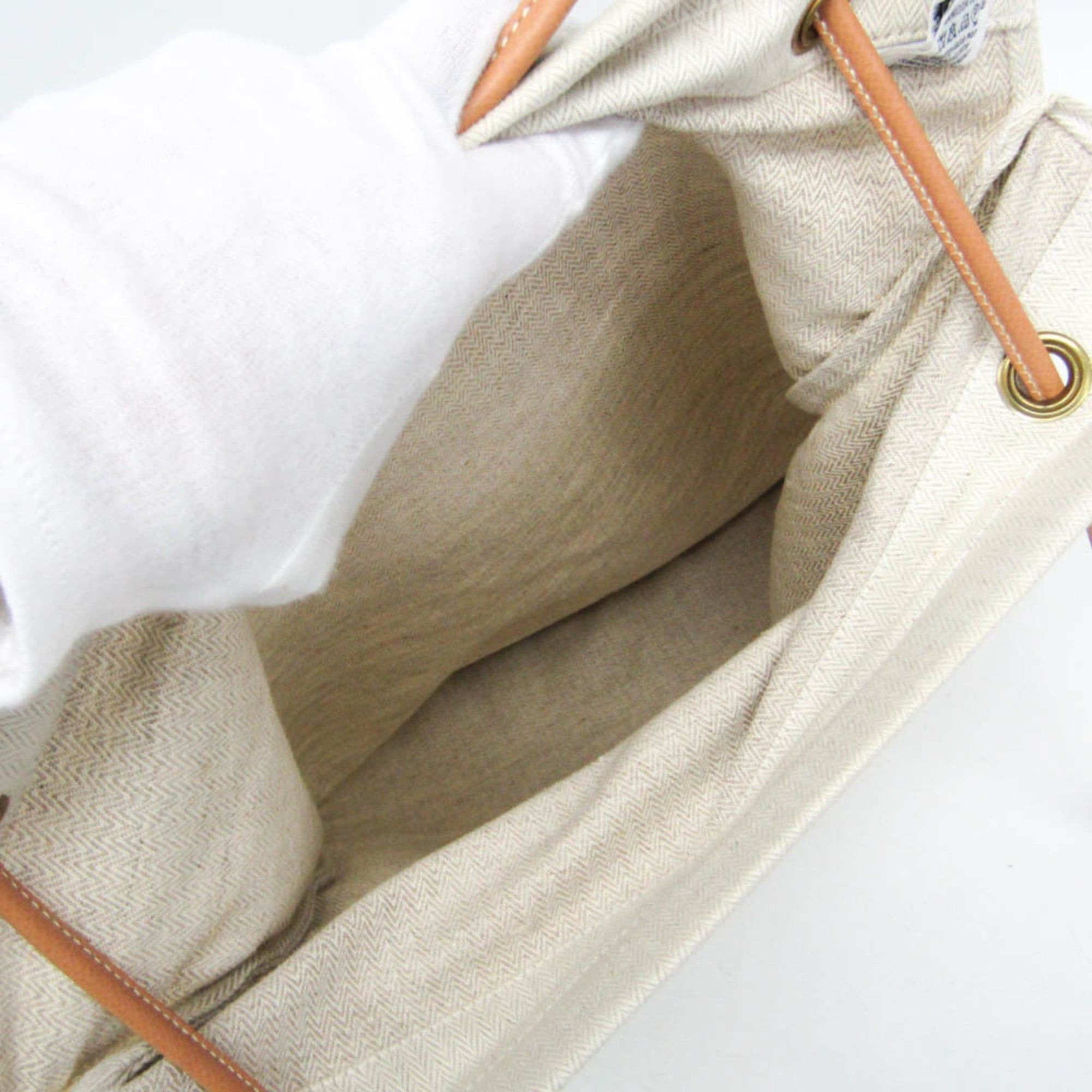 Hermes Hermes Aline GM Women's Cotton,Leather Shoulder Bag Brown,Off-white Size ONE SIZE - 3 Thumbnail