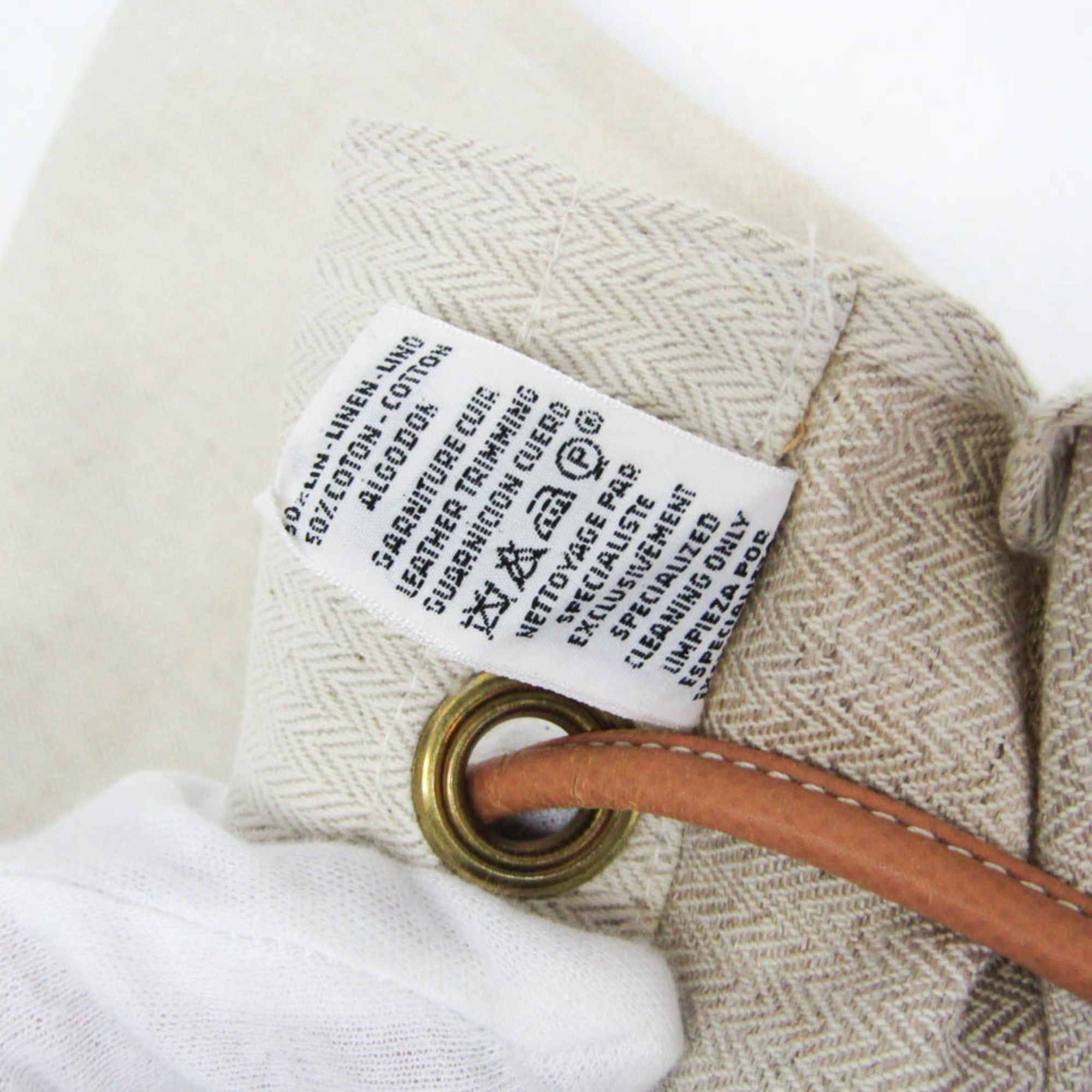 Hermes Hermes Aline GM Women's Cotton,Leather Shoulder Bag Brown,Off-white Size ONE SIZE - 17 Thumbnail