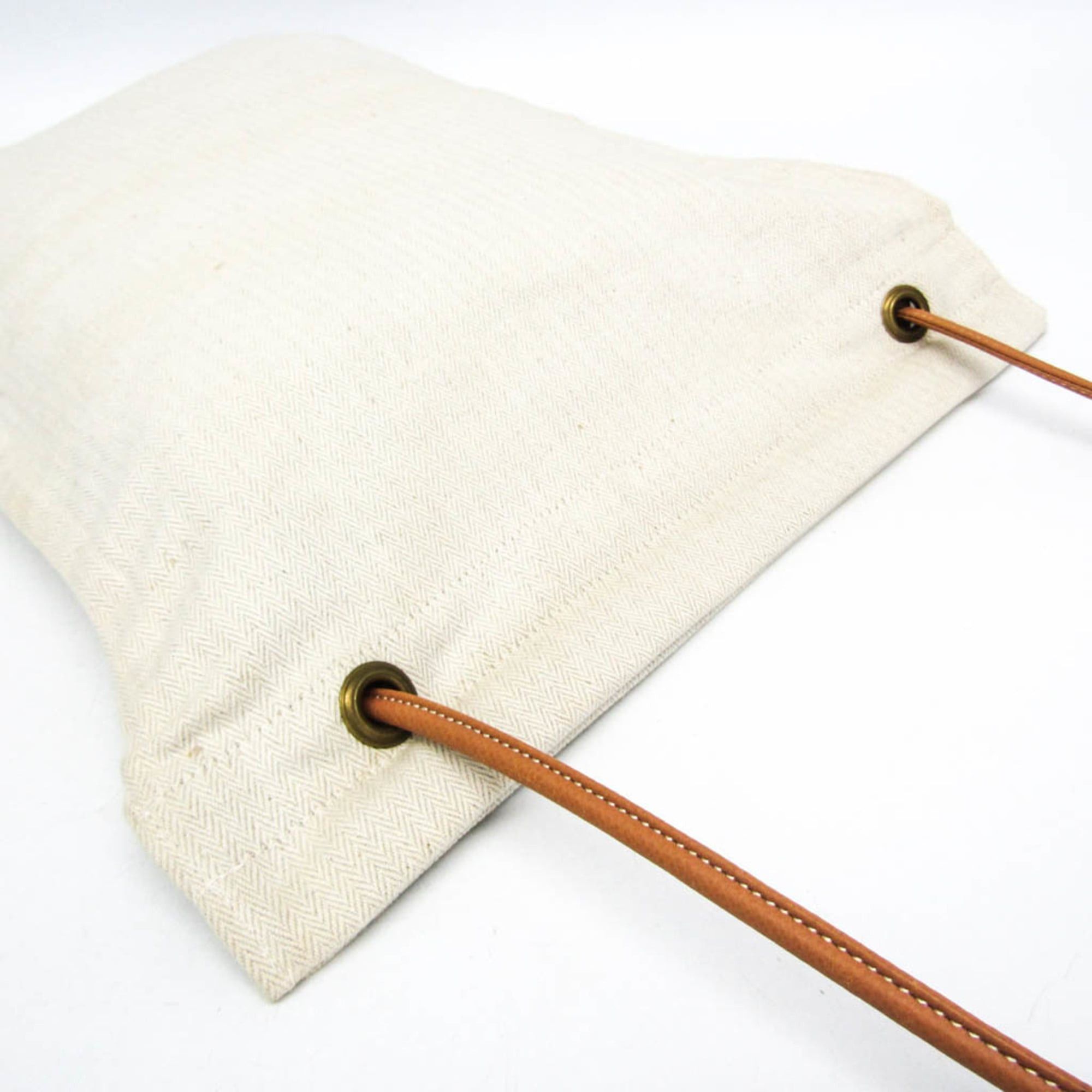 Hermes Hermes Aline GM Women's Cotton,Leather Shoulder Bag Brown,Off-white Size ONE SIZE - 9 Thumbnail