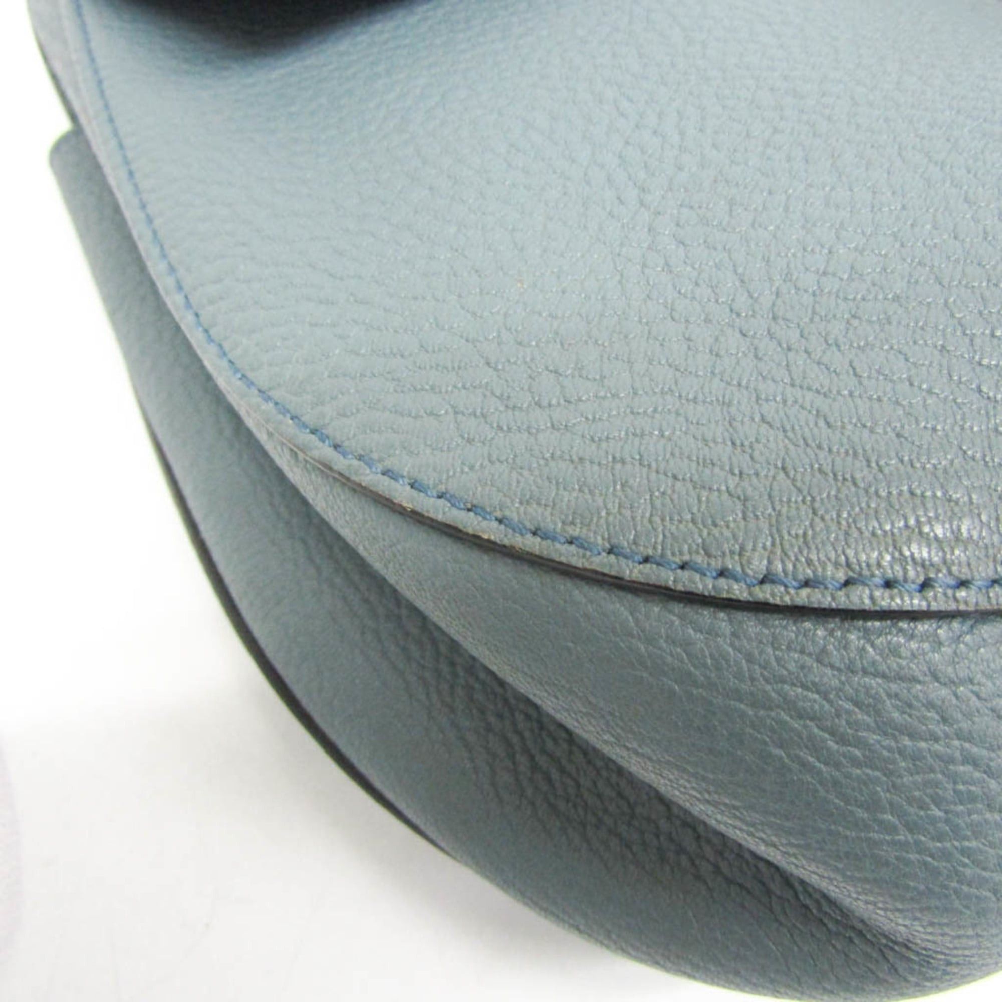 Chloe Chloé Drew Women's Leather Shoulder Bag Light Blue Size ONE SIZE - 5 Thumbnail