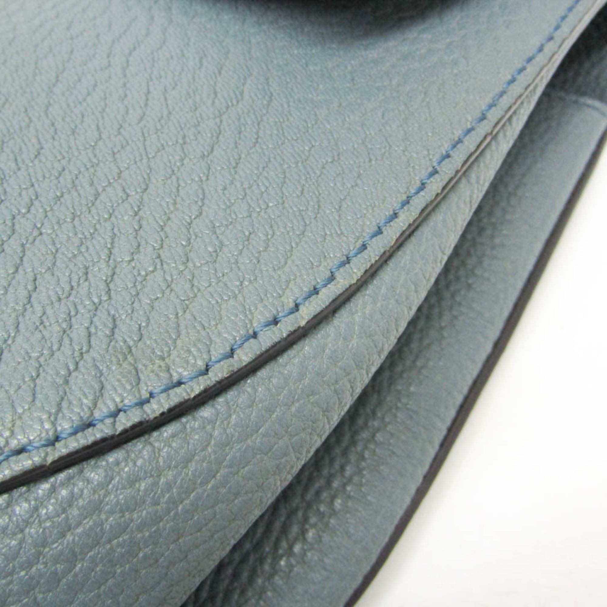 Chloe Chloé Drew Women's Leather Shoulder Bag Light Blue Size ONE SIZE - 7 Thumbnail