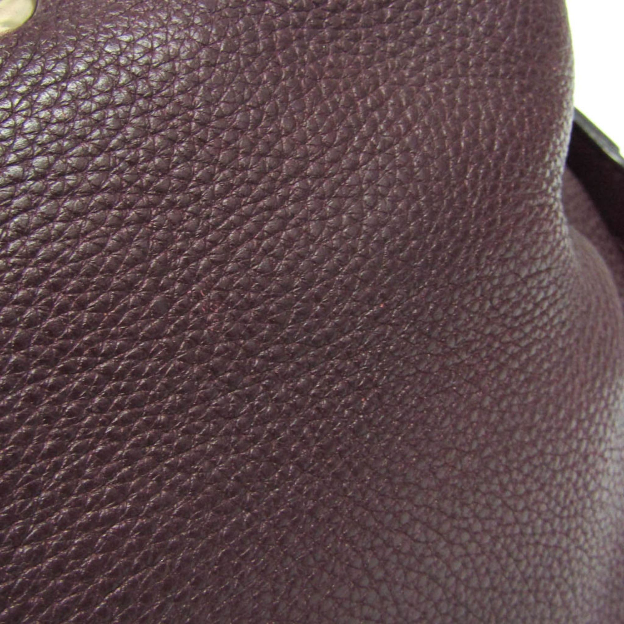 Gucci Gucci Bamboo 353124 Women's Leather Handbag Wine Size ONE SIZE - 11 Thumbnail