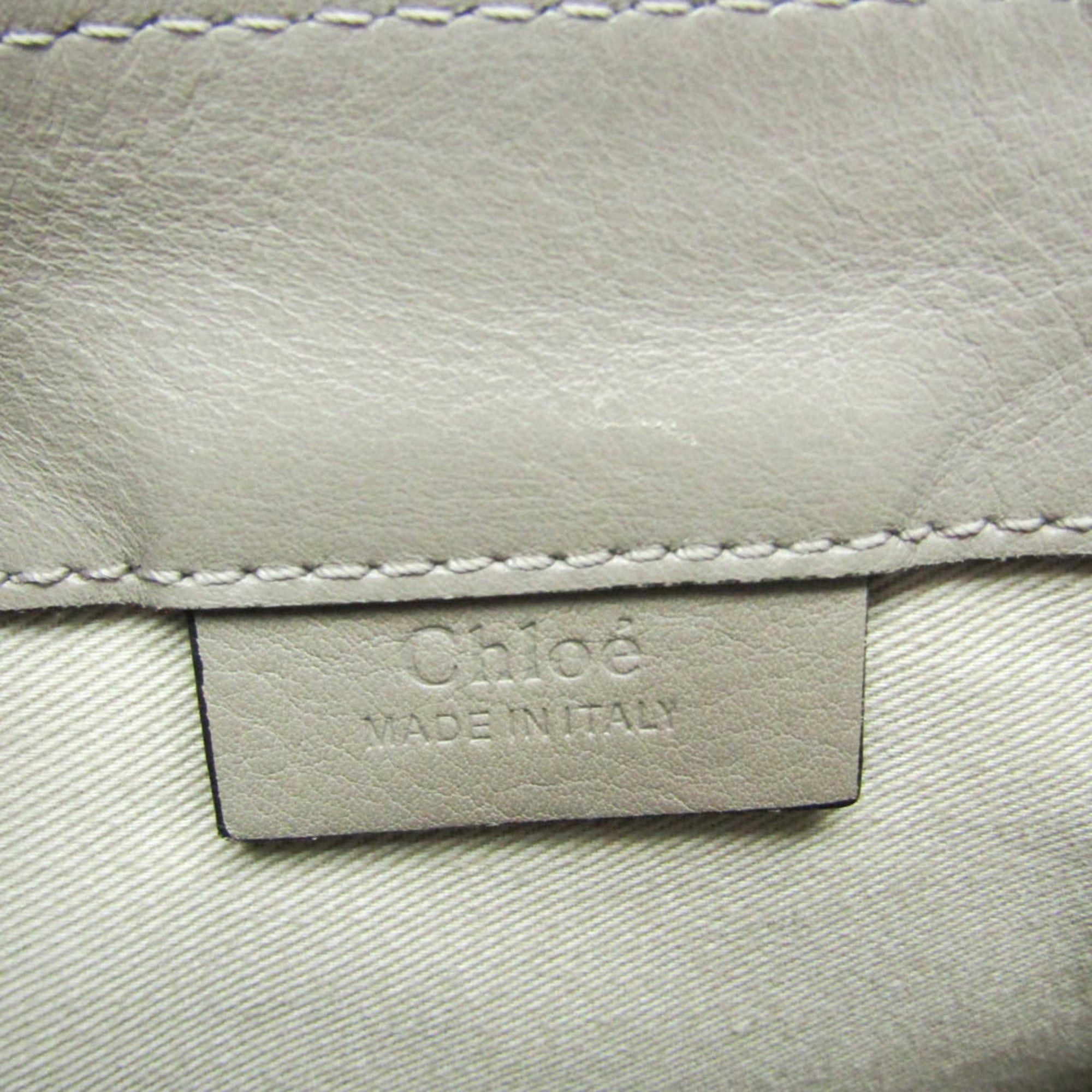 Chloe Chloé Faye Women's Leather,Suede Backpack Grayish Size ONE SIZE - 15 Thumbnail
