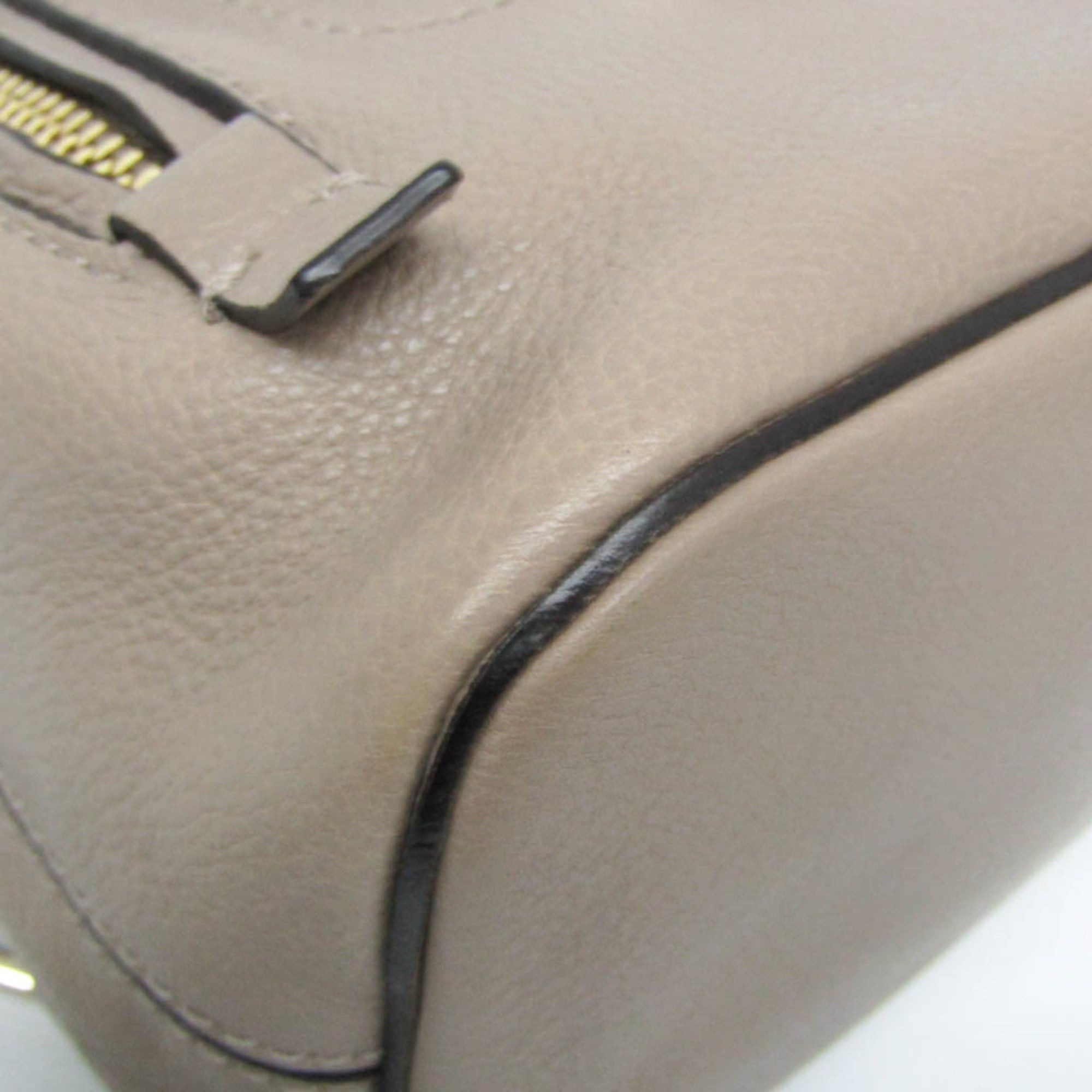 Chloe Chloé Faye Women's Leather,Suede Backpack Grayish Size ONE SIZE - 6 Thumbnail