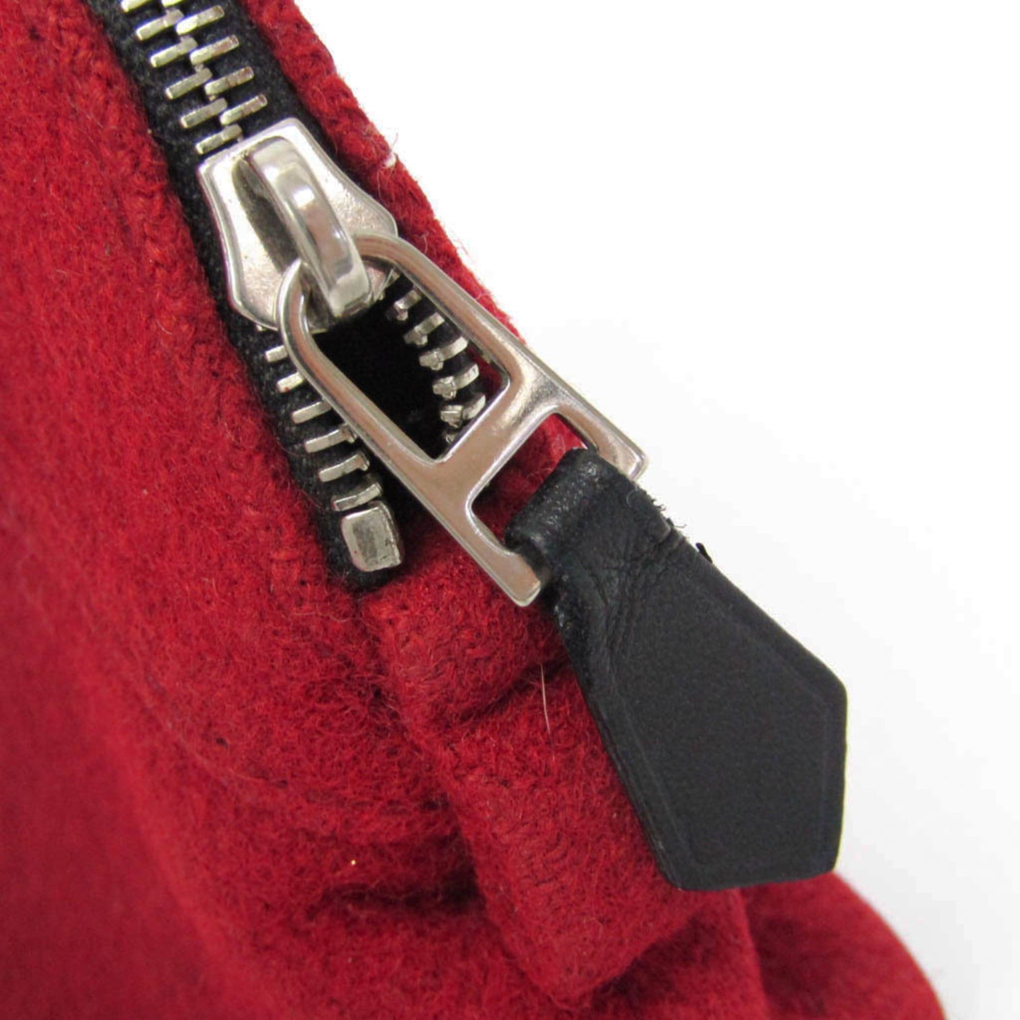 Hermes Hermes Bolide Mini Mini Women's Felt Pouch Red Color Size ONE SIZE - 10 Thumbnail