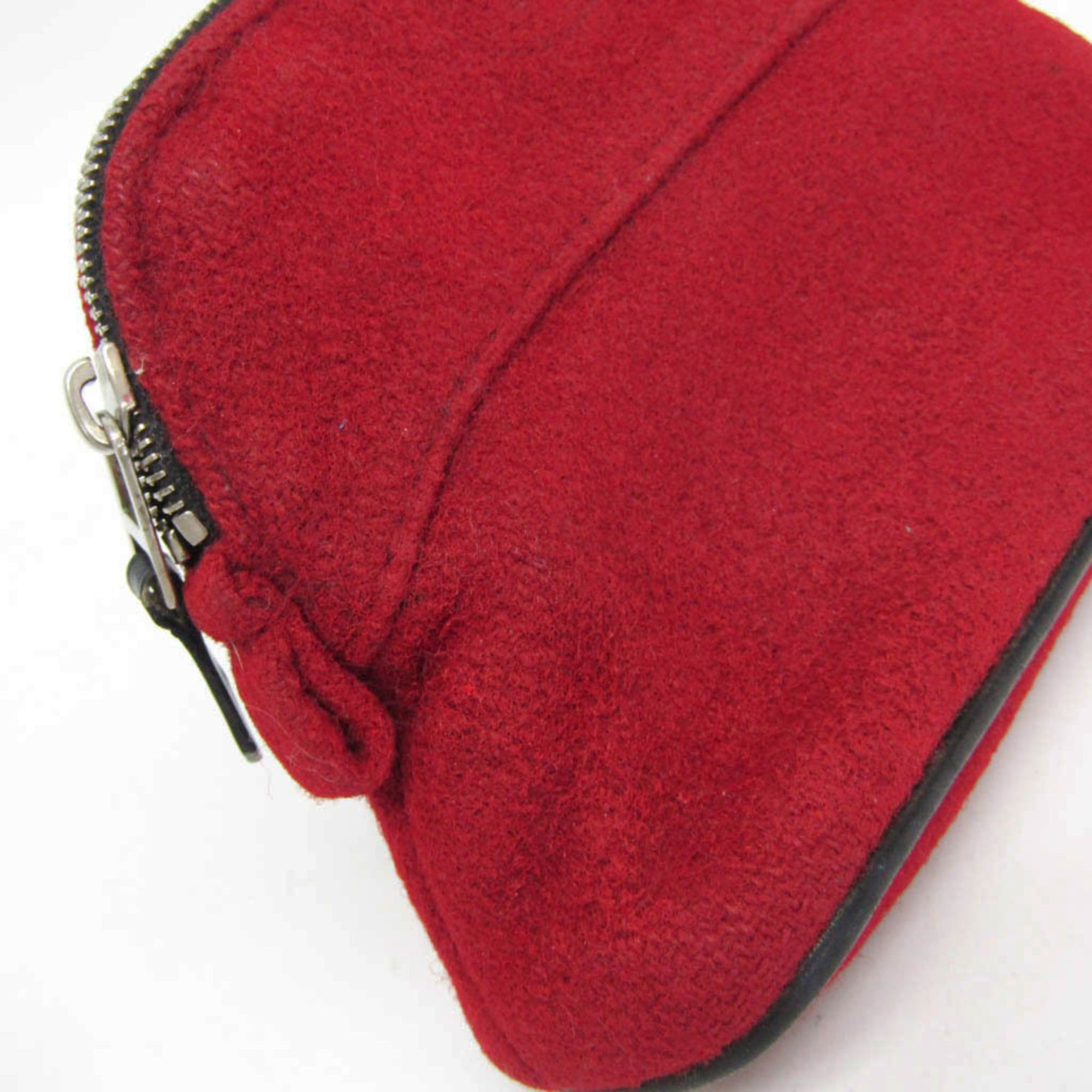 Hermes Hermes Bolide Mini Mini Women's Felt Pouch Red Color Size ONE SIZE - 5 Thumbnail
