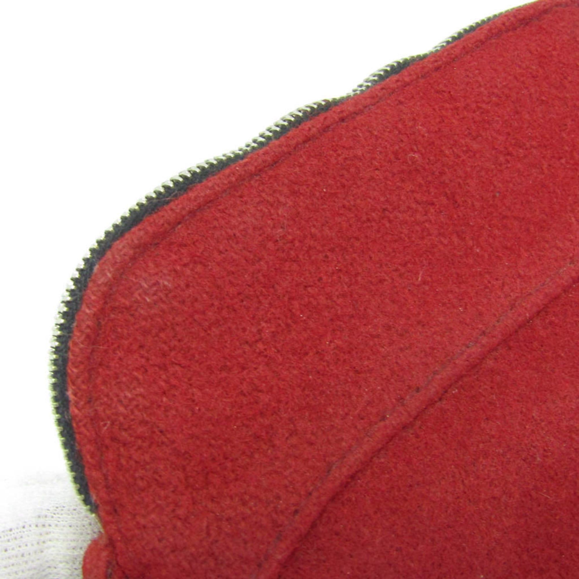 Hermes Hermes Bolide Mini Mini Women's Felt Pouch Red Color Size ONE SIZE - 6 Thumbnail