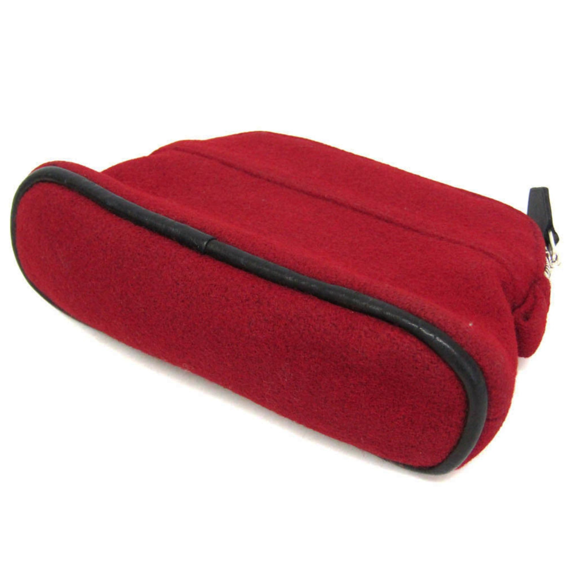 Hermes Hermes Bolide Mini Mini Women's Felt Pouch Red Color Size ONE SIZE - 2 Thumbnail