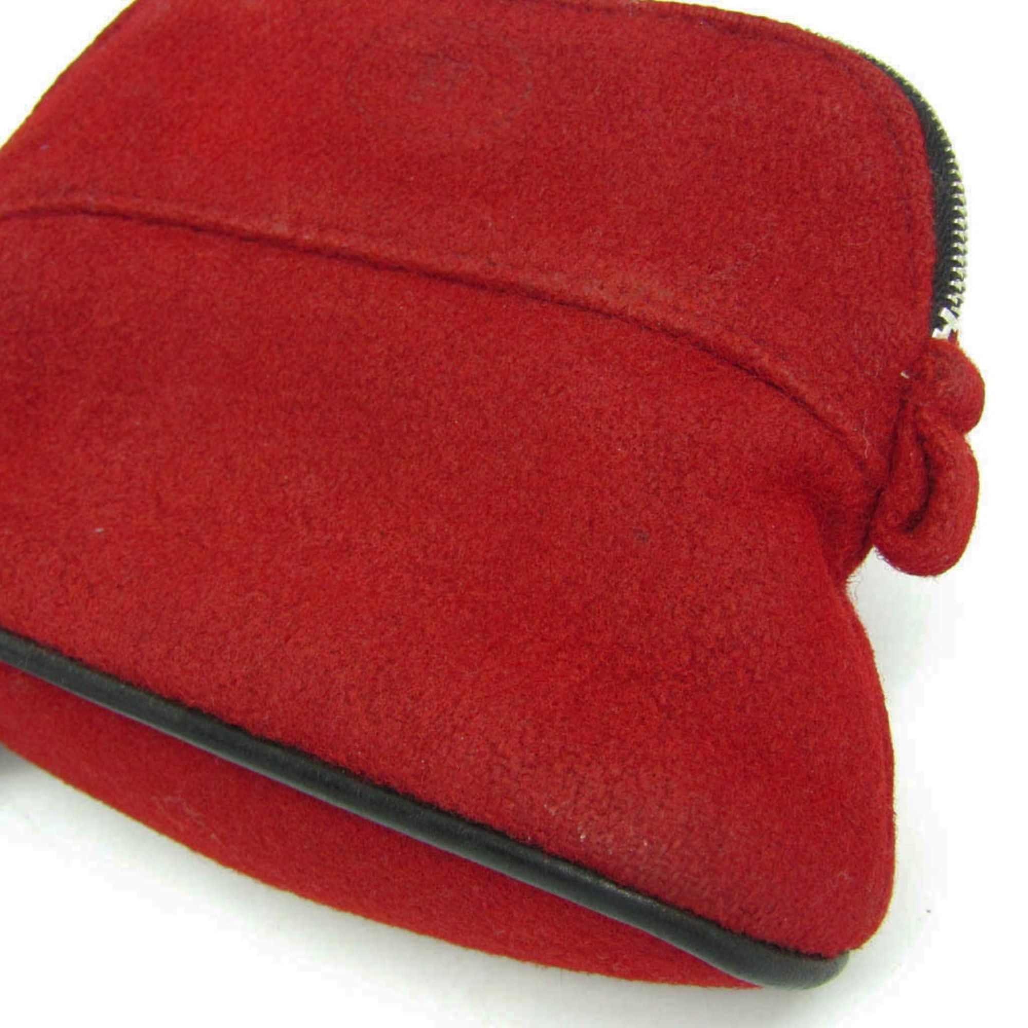 Hermes Hermes Bolide Mini Mini Women's Felt Pouch Red Color Size ONE SIZE - 8 Thumbnail