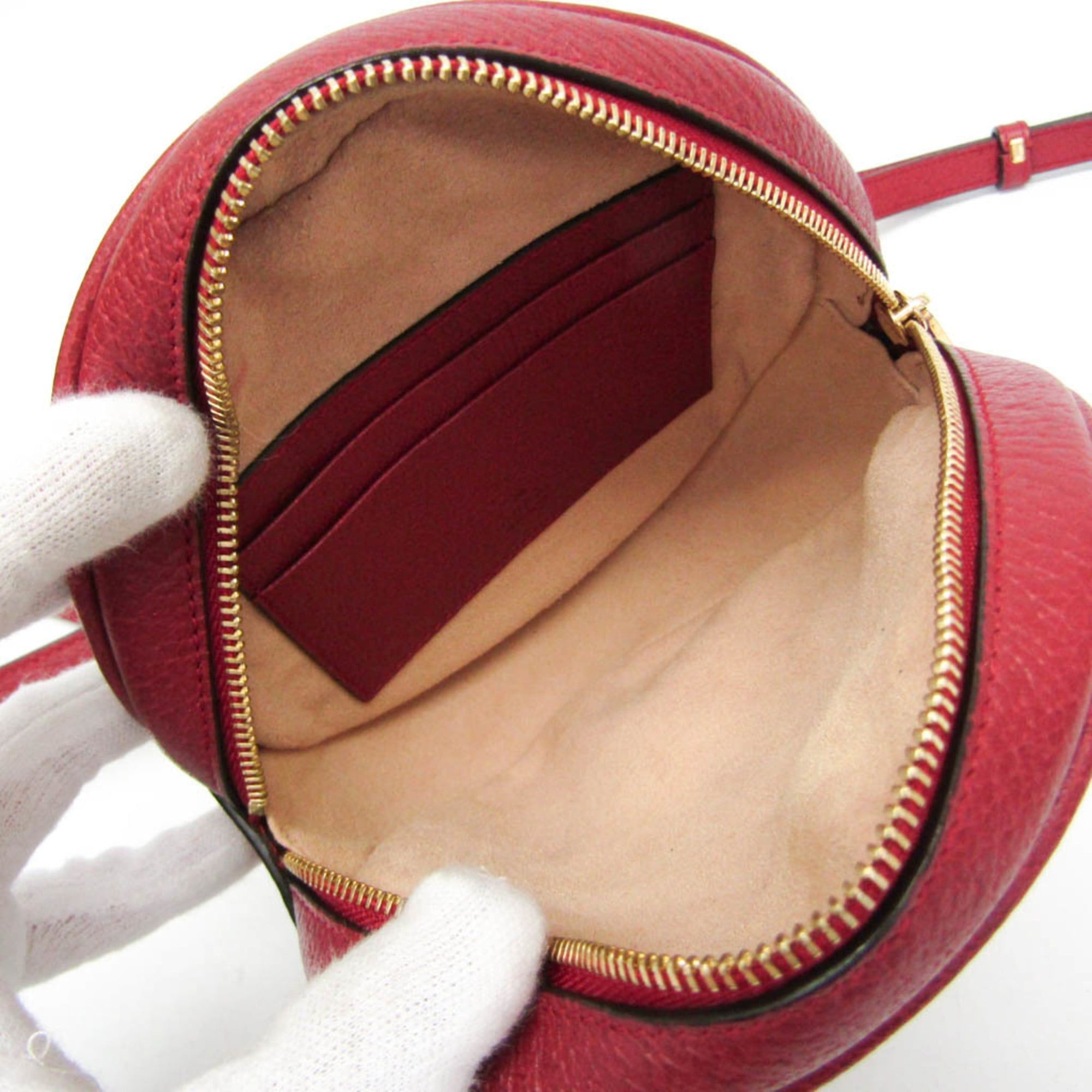 Gucci Gucci Ophidia GG Flora 598661 Women's GG Canvas,Leather Backpack Beige,Red Color Size ONE SIZE - 3 Thumbnail