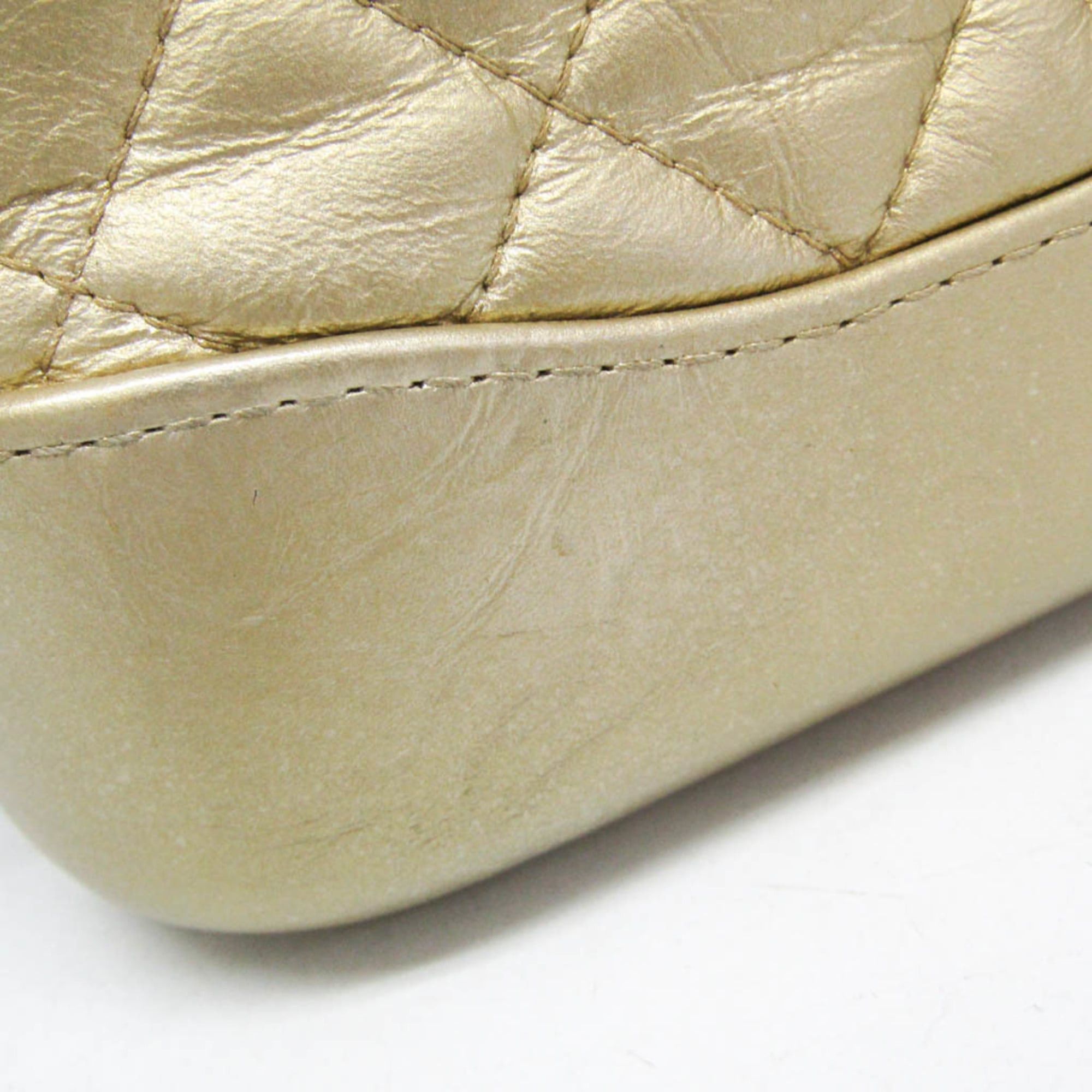 Chanel Chanel Gabriel Chain Shoulder Bag A94505 Women's Leather Shoulder Bag Gold Size ONE SIZE - 8 Thumbnail