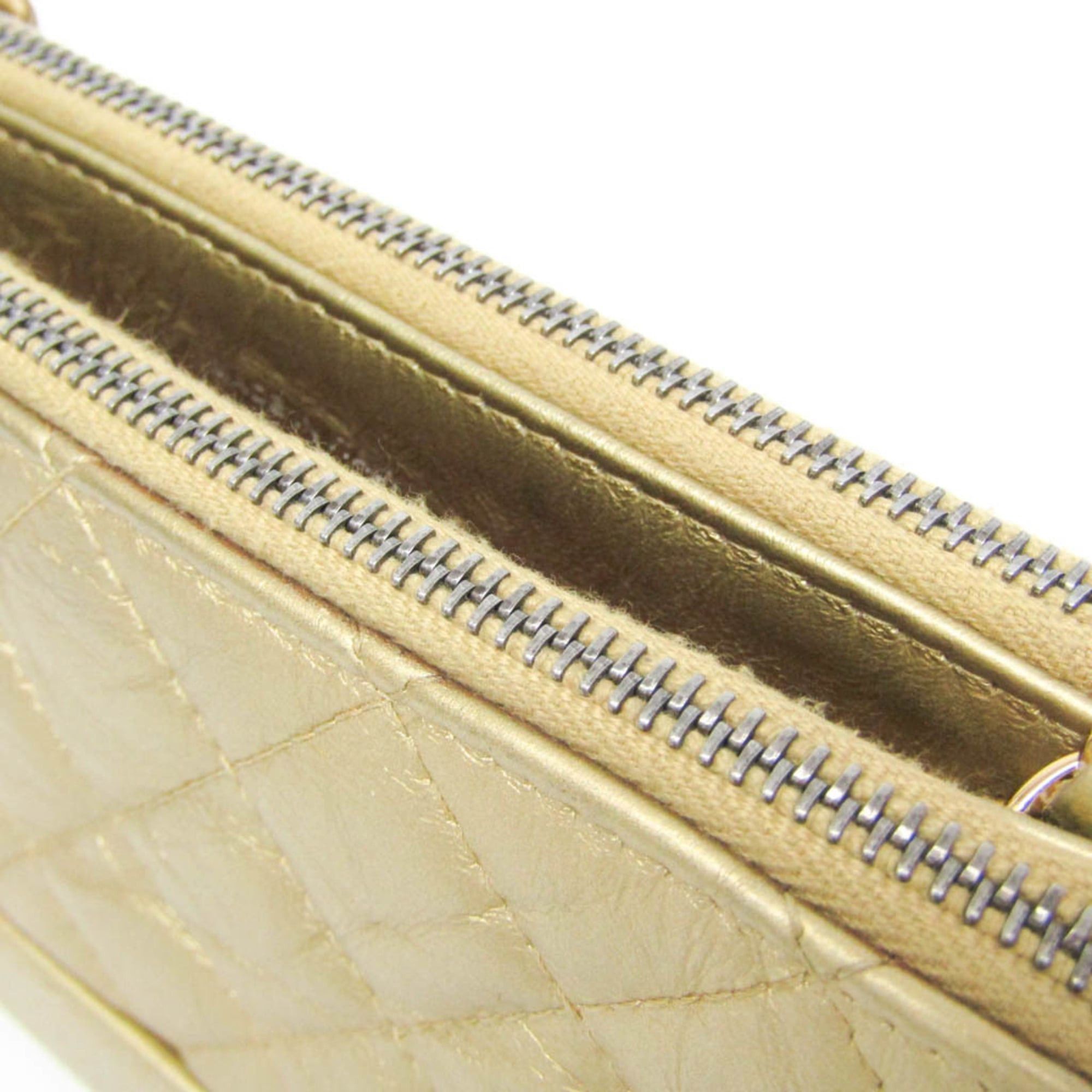 Chanel Chanel Gabriel Chain Shoulder Bag A94505 Women's Leather Shoulder Bag Gold Size ONE SIZE - 10 Thumbnail