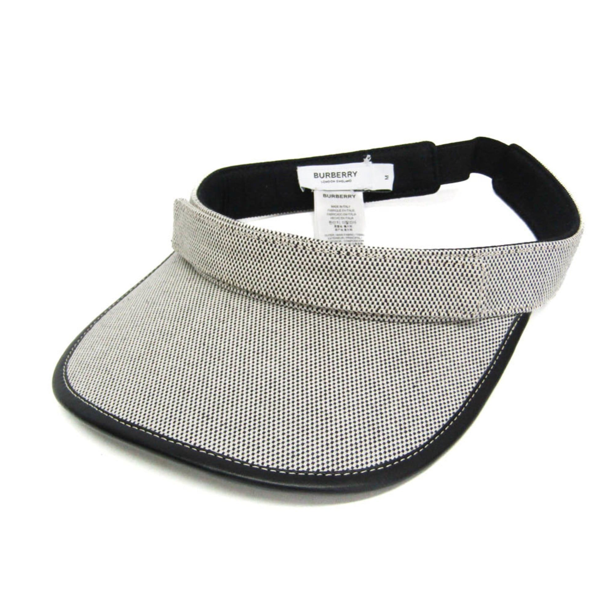 Burberry Burberry Riccardo Tisci 8043195 Men,Women Sun Visor Black,White Size ONE SIZE - 11 Thumbnail