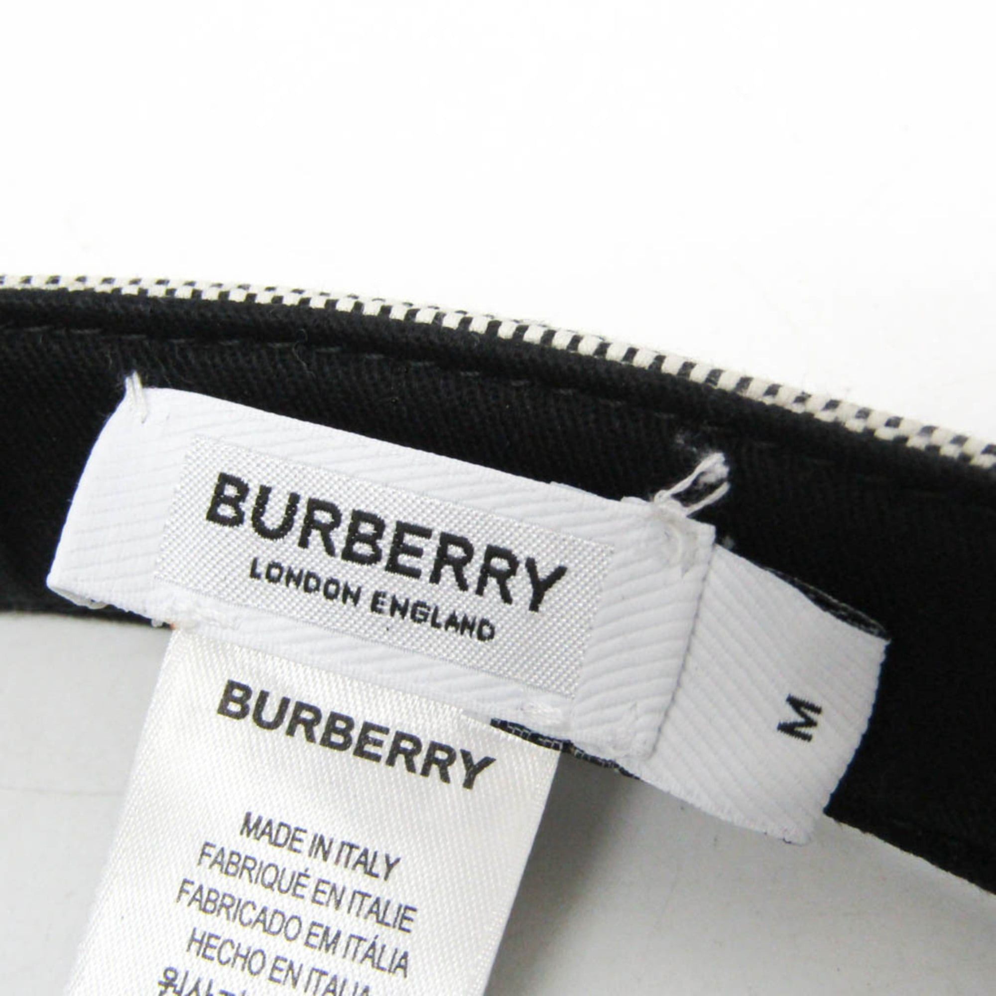 Burberry Burberry Riccardo Tisci 8043195 Men,Women Sun Visor Black,White Size ONE SIZE - 15 Thumbnail
