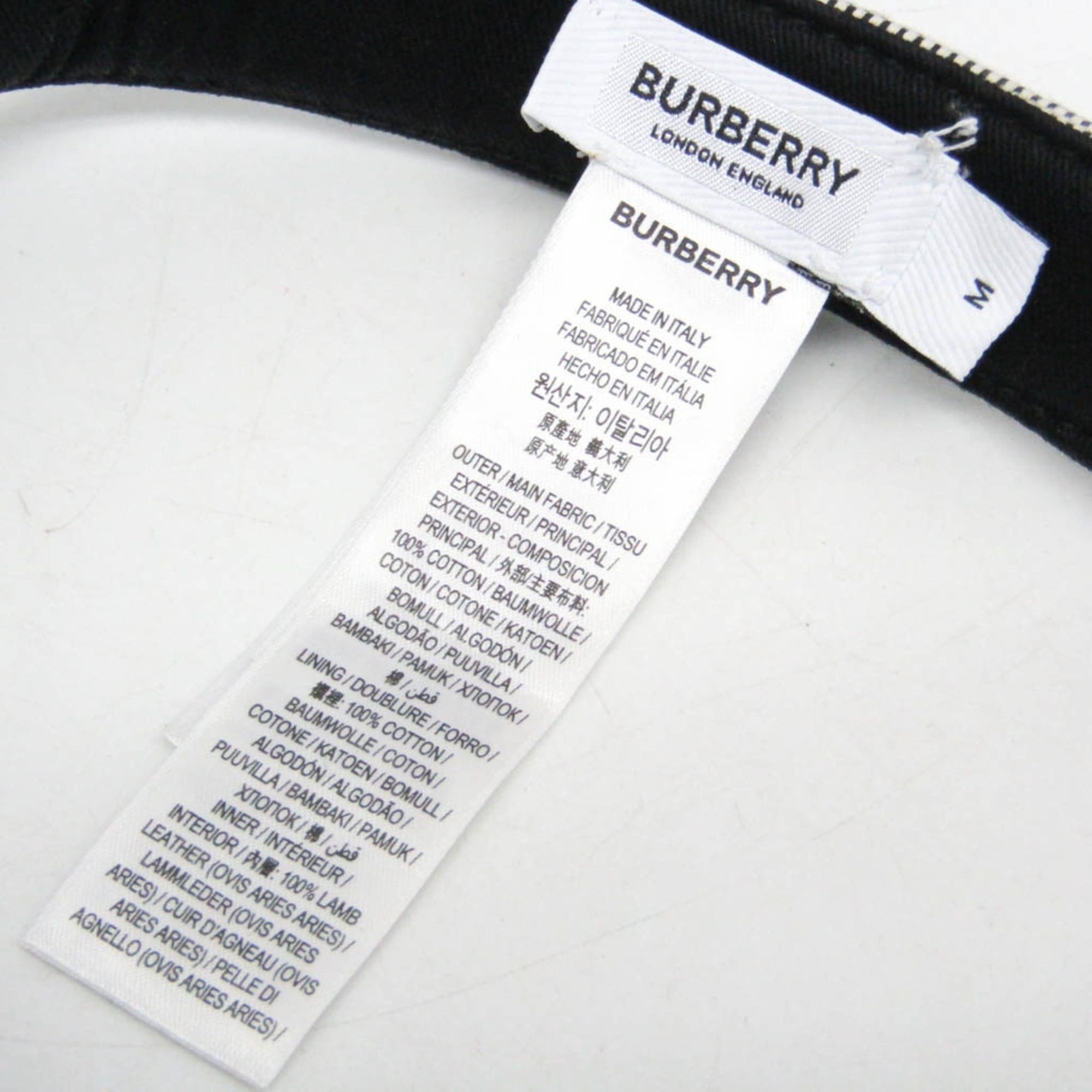 Burberry Burberry Riccardo Tisci 8043195 Men,Women Sun Visor Black,White Size ONE SIZE - 16 Thumbnail