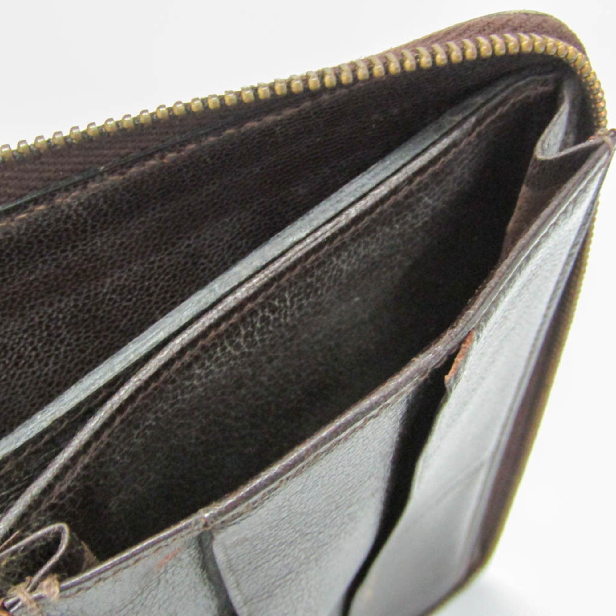 Hermes Hermes Charlie Travel Case Men,Women Box Calf Leather Long Wallet (bi-fold) Dark Brown Size ONE SIZE - 18 Thumbnail