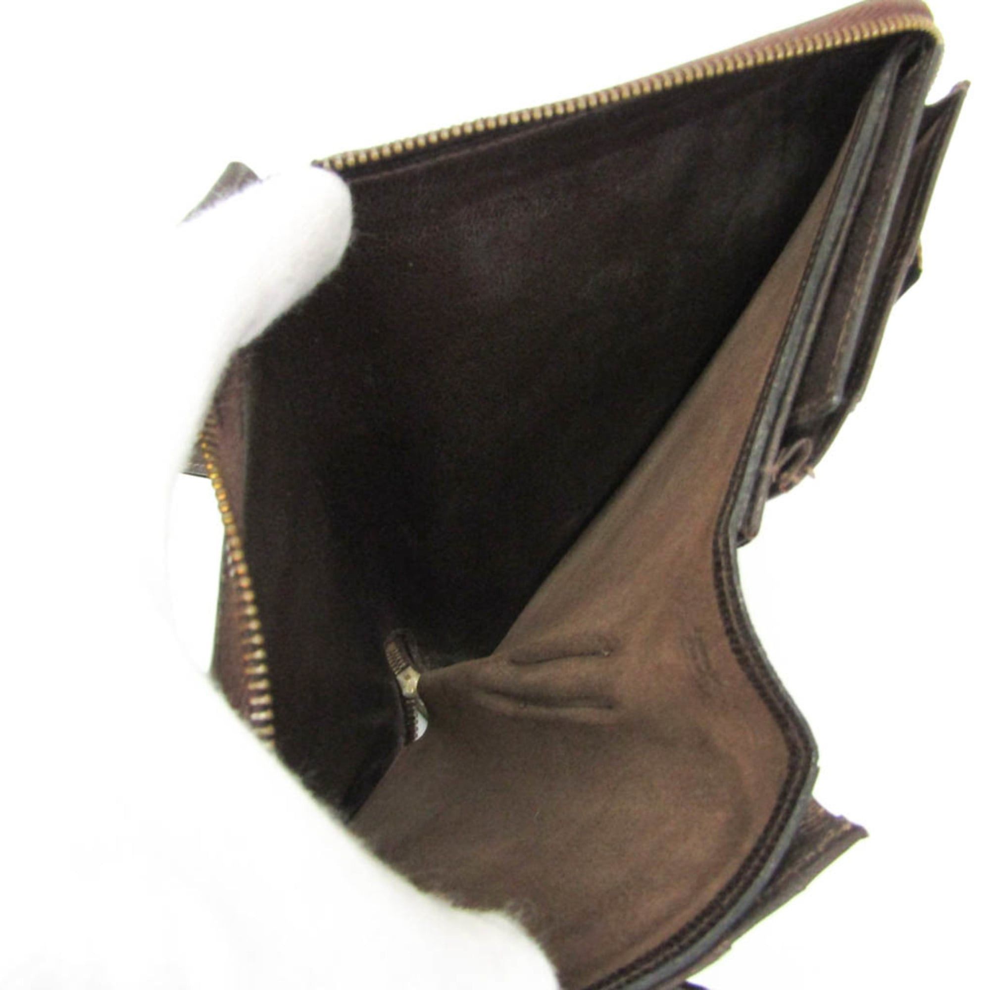 Hermes Hermes Charlie Travel Case Men,Women Box Calf Leather Long Wallet (bi-fold) Dark Brown Size ONE SIZE - 16 Thumbnail