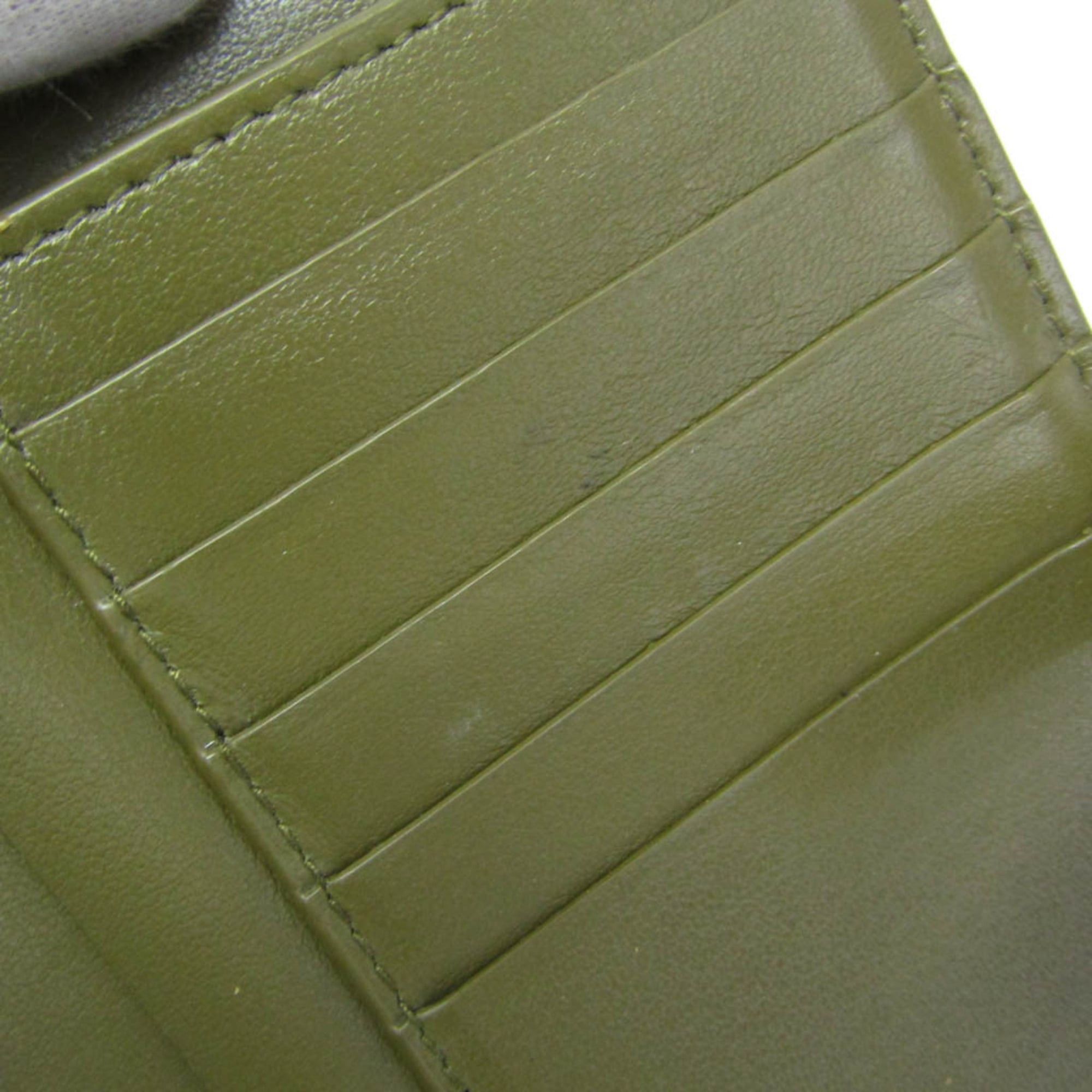 Bottega Veneta Bottega Veneta Intrecciato Men,Women Leather Wallet (bi-fold) Khaki Size ONE SIZE - 13 Thumbnail