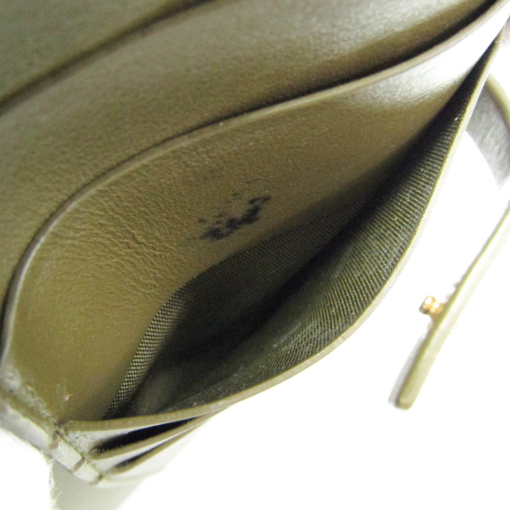 Bottega Veneta Bottega Veneta Intrecciato Men,Women Leather Wallet (bi-fold) Khaki Size ONE SIZE - 16 Thumbnail