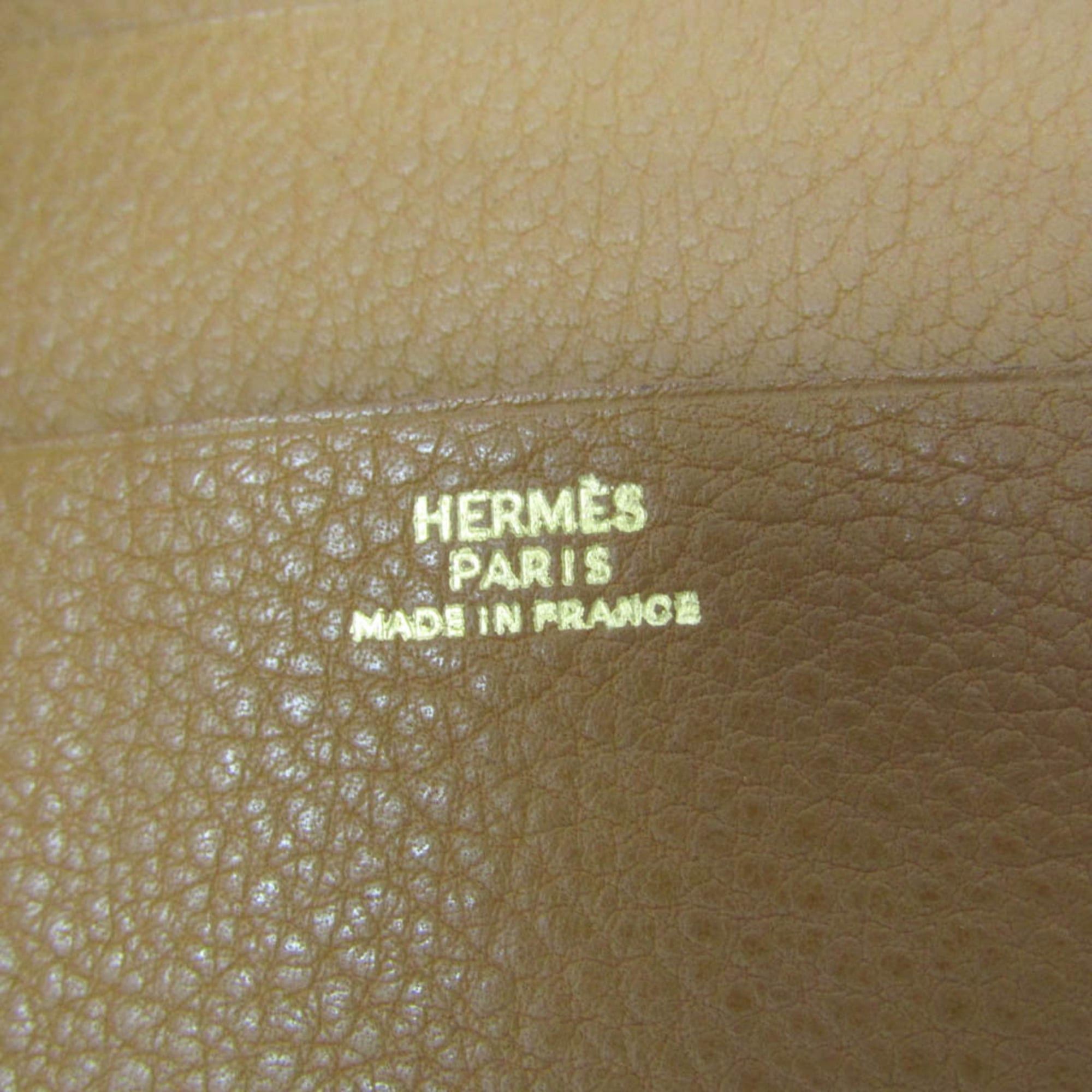 Hermes Hermes Men,Women Taurillon Clemence Leather Bill Wallet (bi-fold) Brown Size ONE SIZE - 9 Thumbnail
