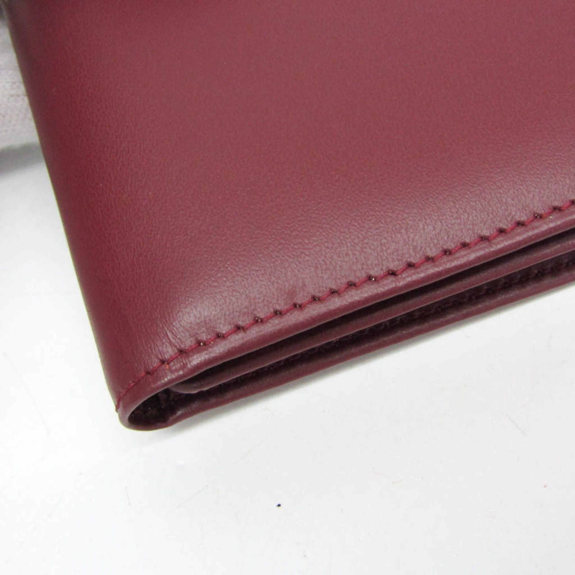 Cartier Cartier Must Men,Women Leather Bill Wallet (tri-fold) Wine Size ONE SIZE - 5 Thumbnail
