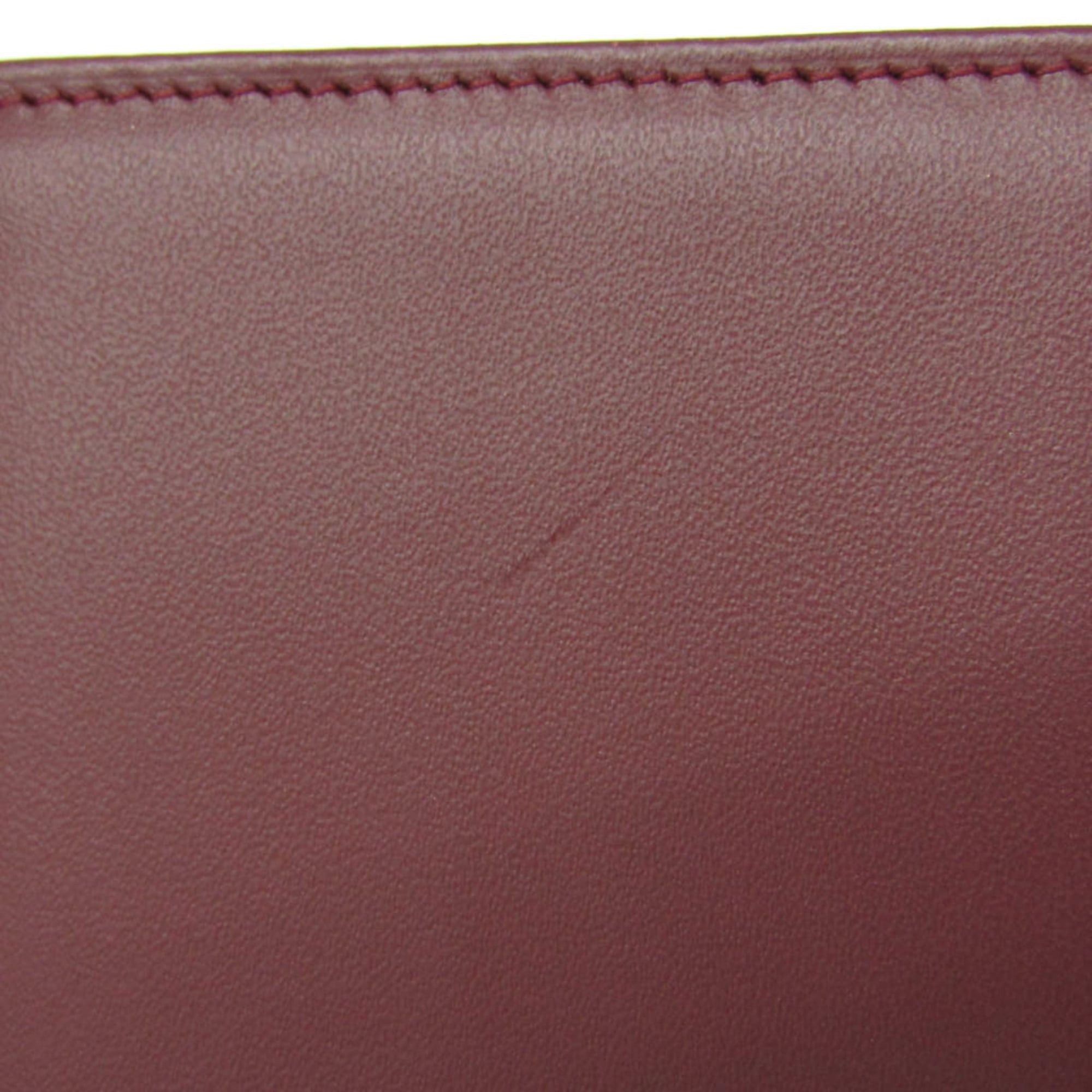 Cartier Cartier Must Men,Women Leather Bill Wallet (tri-fold) Wine Size ONE SIZE - 8 Thumbnail