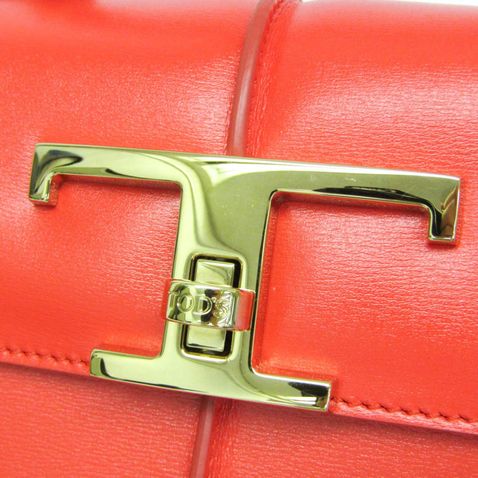 Tod's Tod's T Timeless Women's Leather Handbag,Shoulder Bag Red Color Size ONE SIZE - 9 Thumbnail