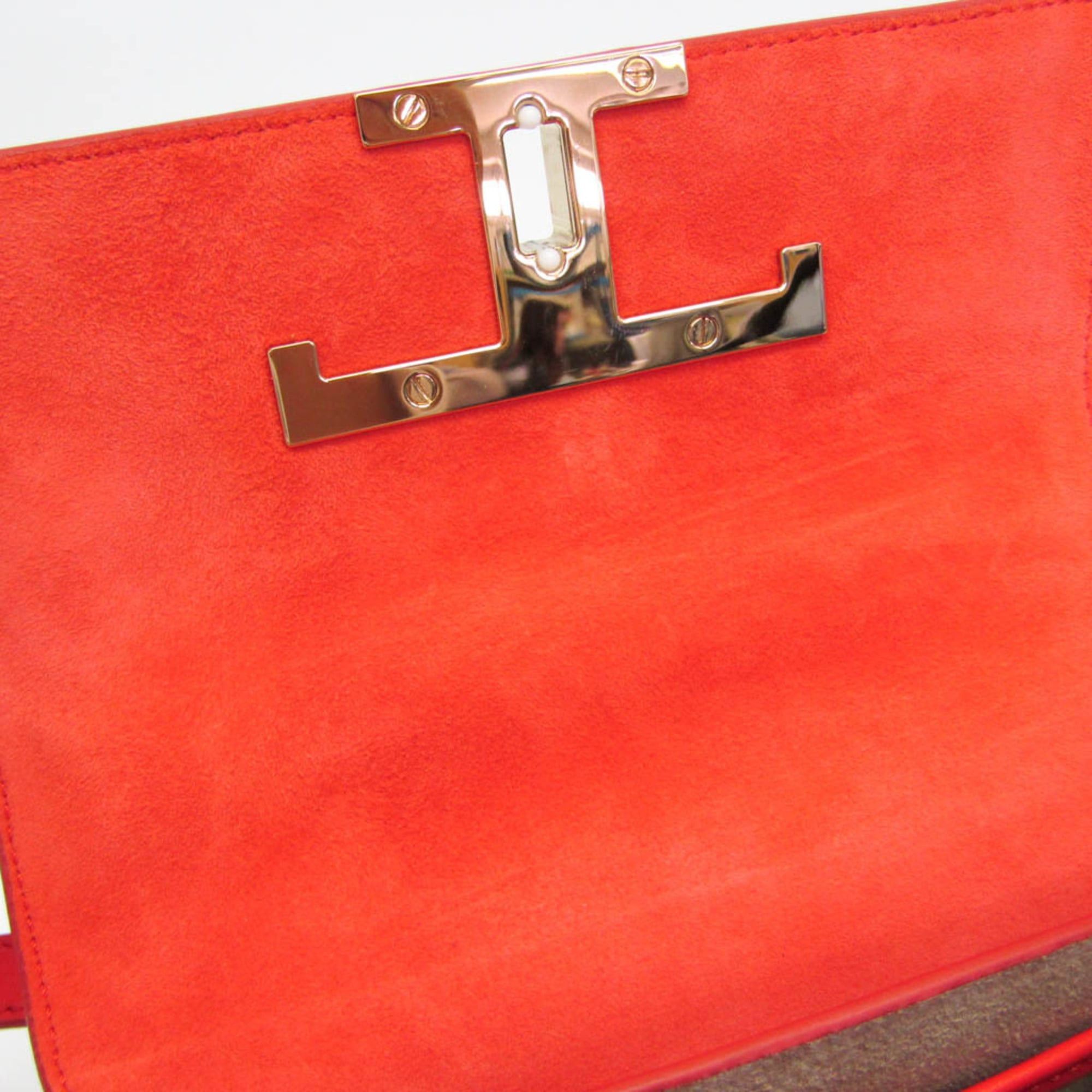 Tod's Tod's T Timeless Women's Leather Handbag,Shoulder Bag Red Color Size ONE SIZE - 14 Thumbnail