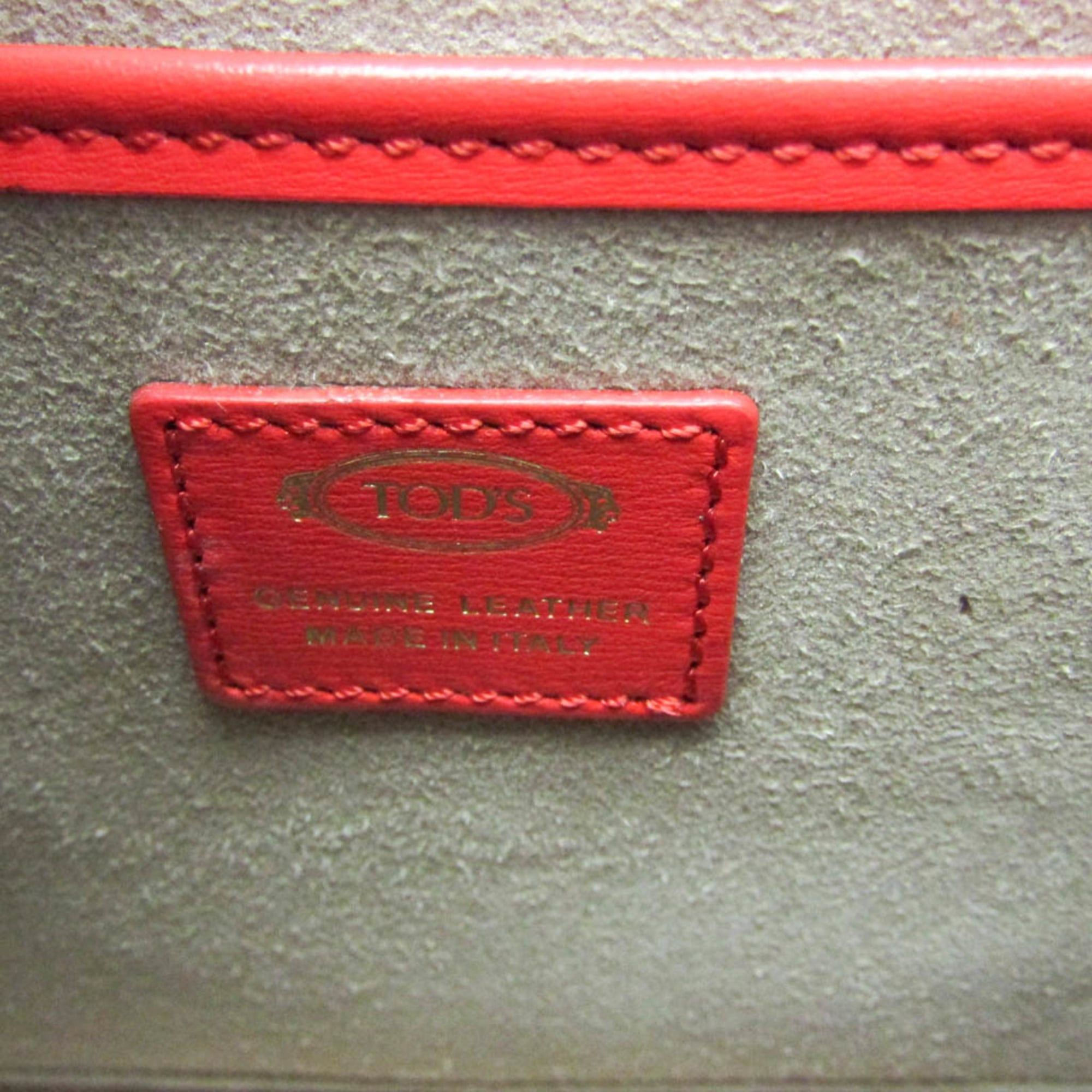 Tod's Tod's T Timeless Women's Leather Handbag,Shoulder Bag Red Color Size ONE SIZE - 17 Thumbnail