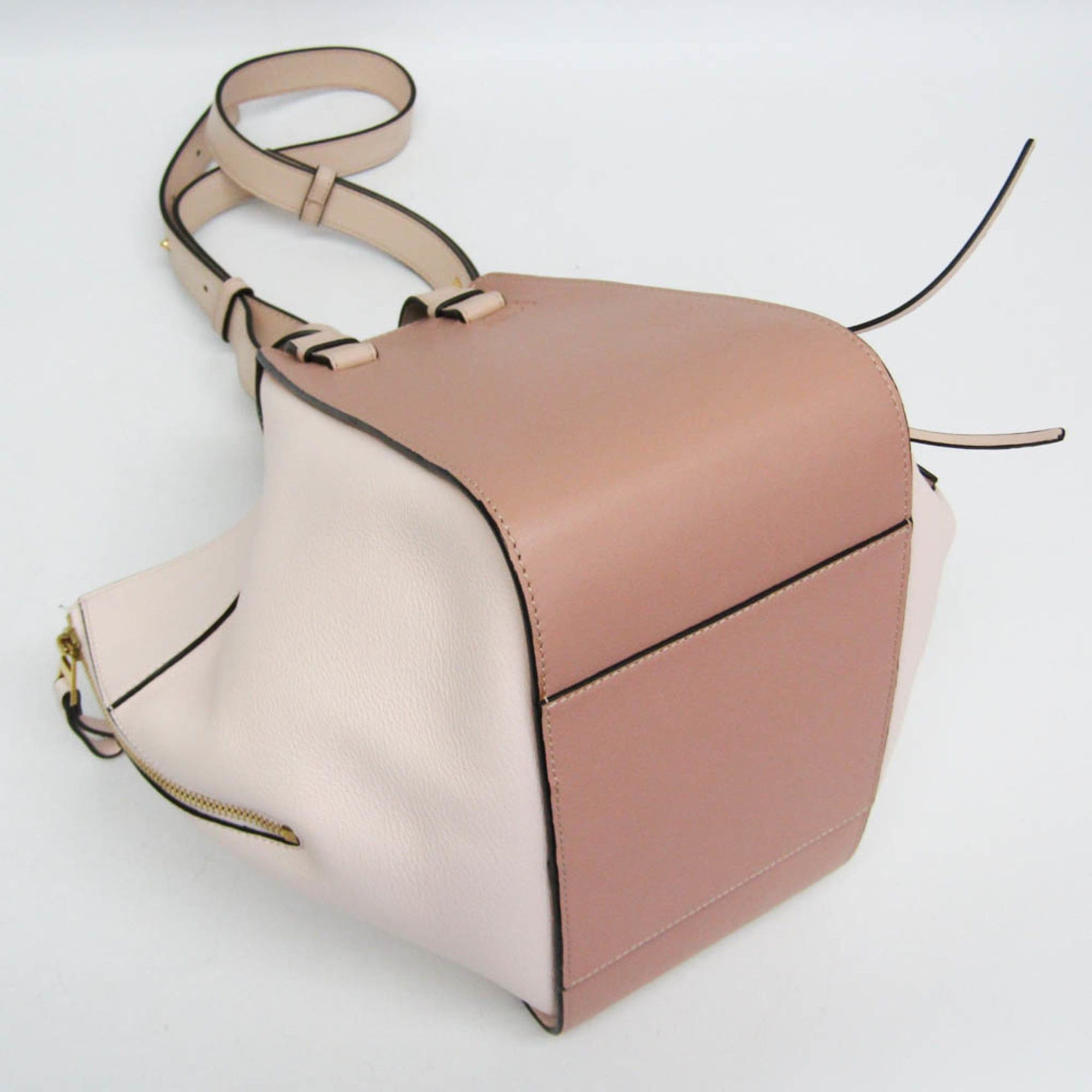 Loewe Loewe Hammock Small 387.30TS35 Women's Leather Handbag,Shoulder Bag Light Pink,Pink Beige Size ONE SIZE - 6 Thumbnail