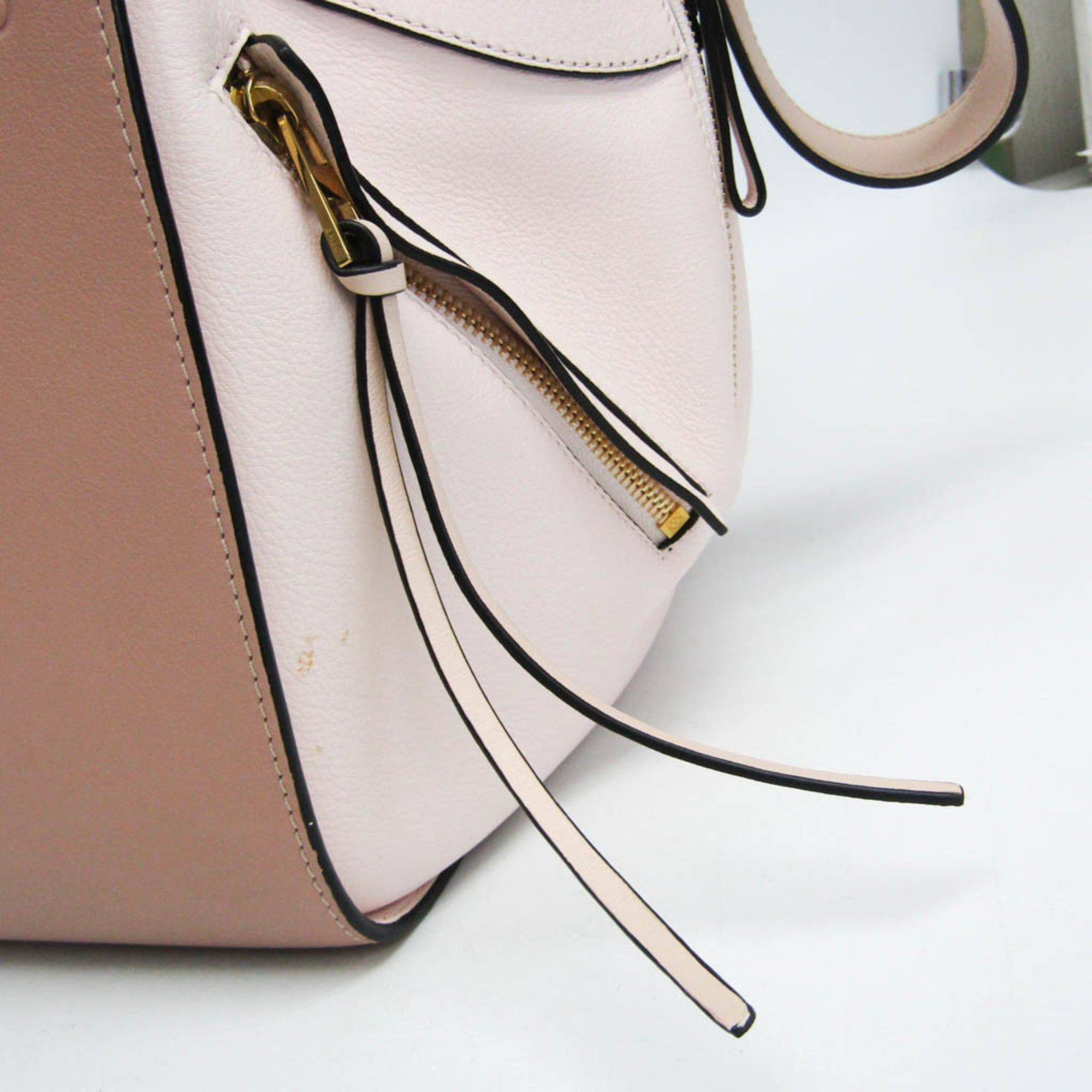Loewe Loewe Hammock Small 387.30TS35 Women's Leather Handbag,Shoulder Bag Light Pink,Pink Beige Size ONE SIZE - 11 Thumbnail