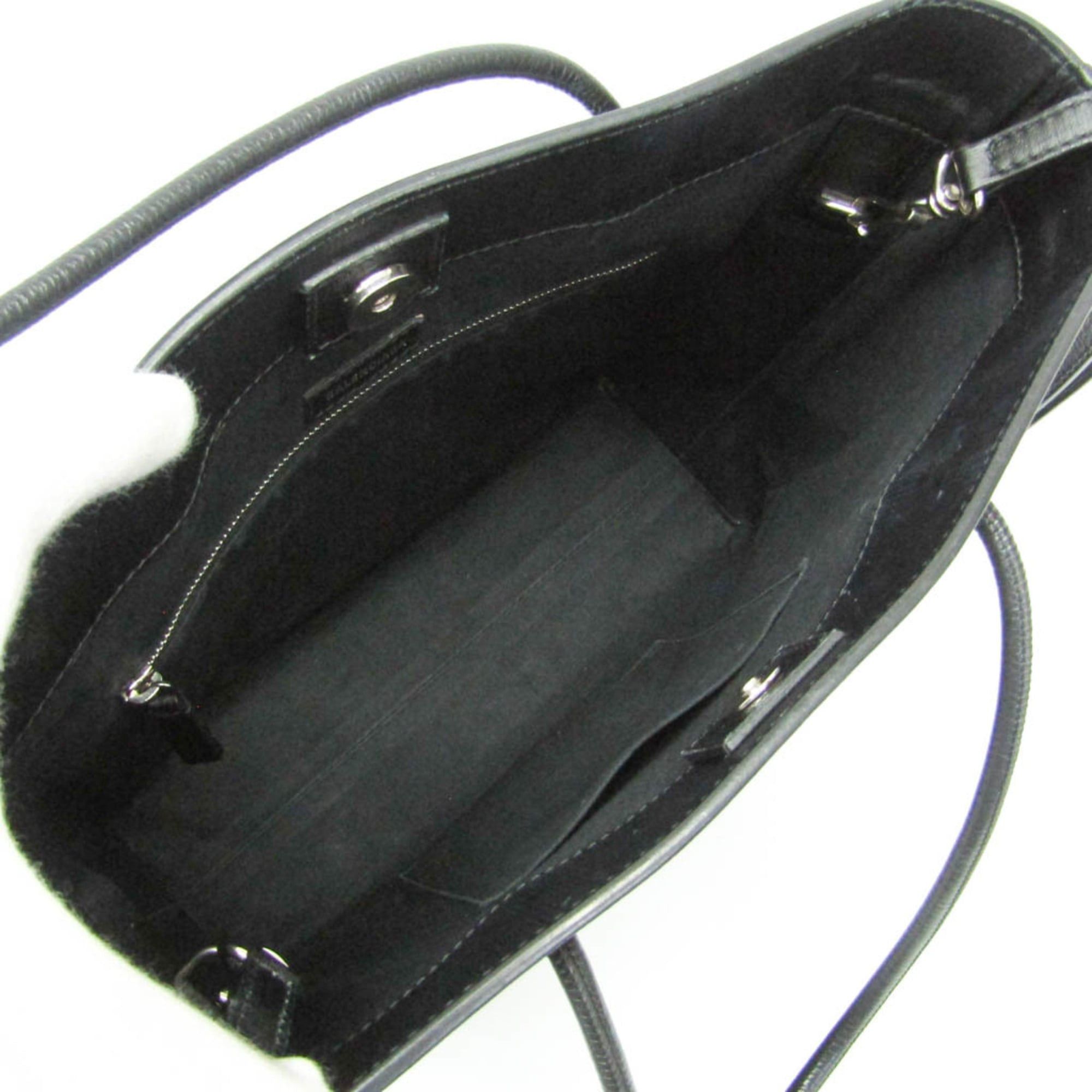 Balenciaga Balenciaga Shopping Bag S 597860 Men,Women Leather Shoulder Bag,Tote Bag Black Size ONE SIZE - 3 Thumbnail