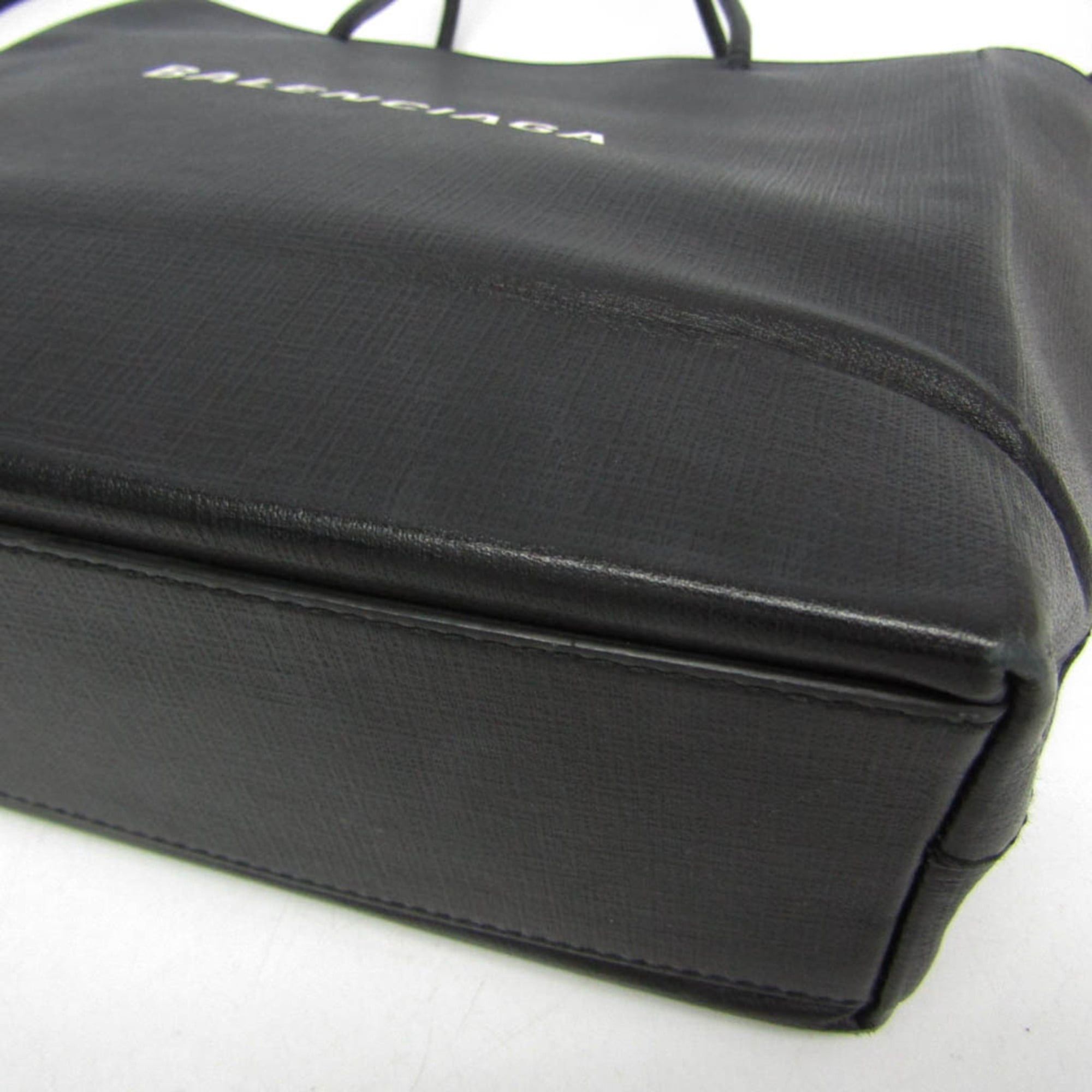 Balenciaga Balenciaga Shopping Bag S 597860 Men,Women Leather Shoulder Bag,Tote Bag Black Size ONE SIZE - 6 Thumbnail