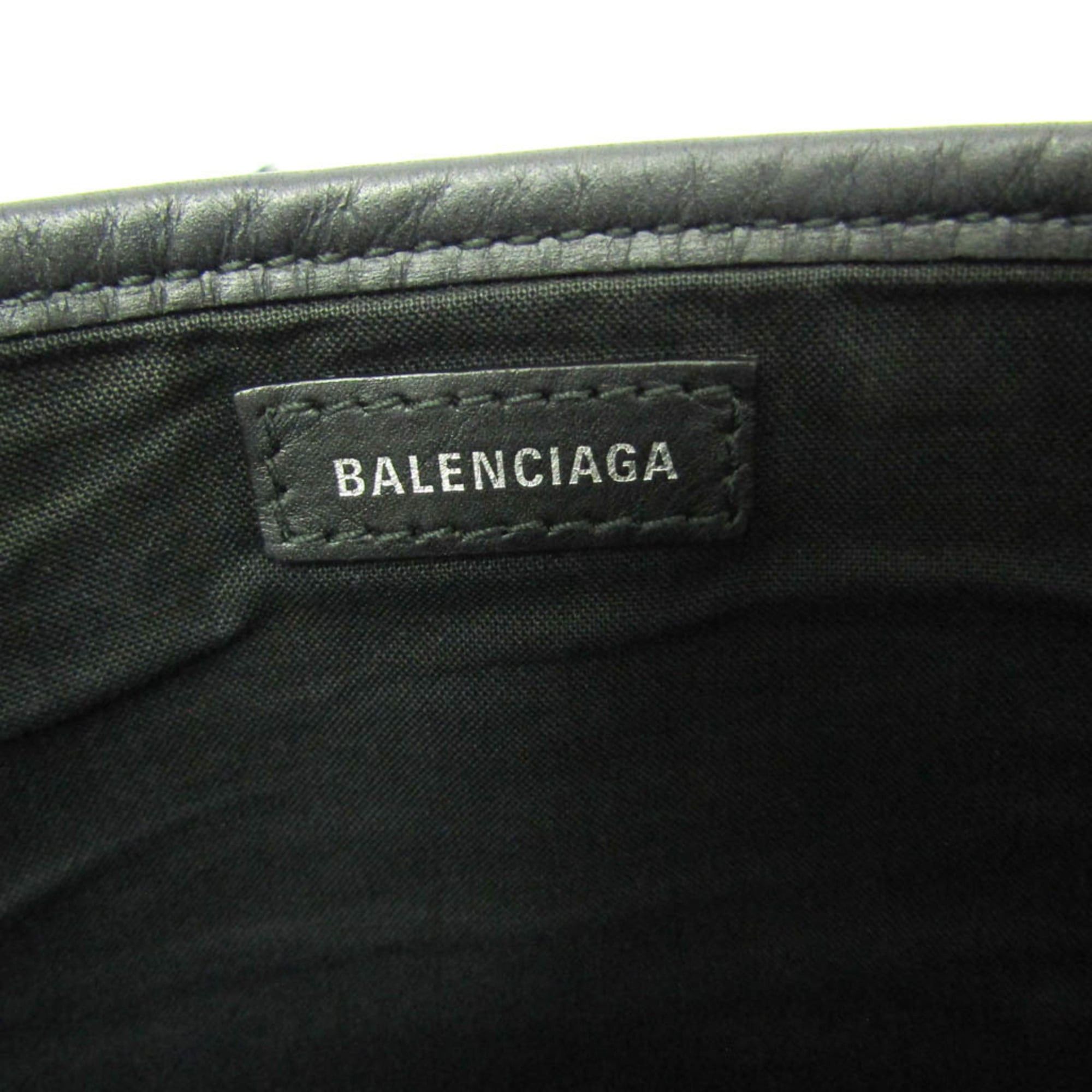 Balenciaga Balenciaga Navy Cabas XS 390346 Women's Canvas,Leather Handbag,Shoulder Bag Black,Cream Size ONE SIZE - 17 Thumbnail