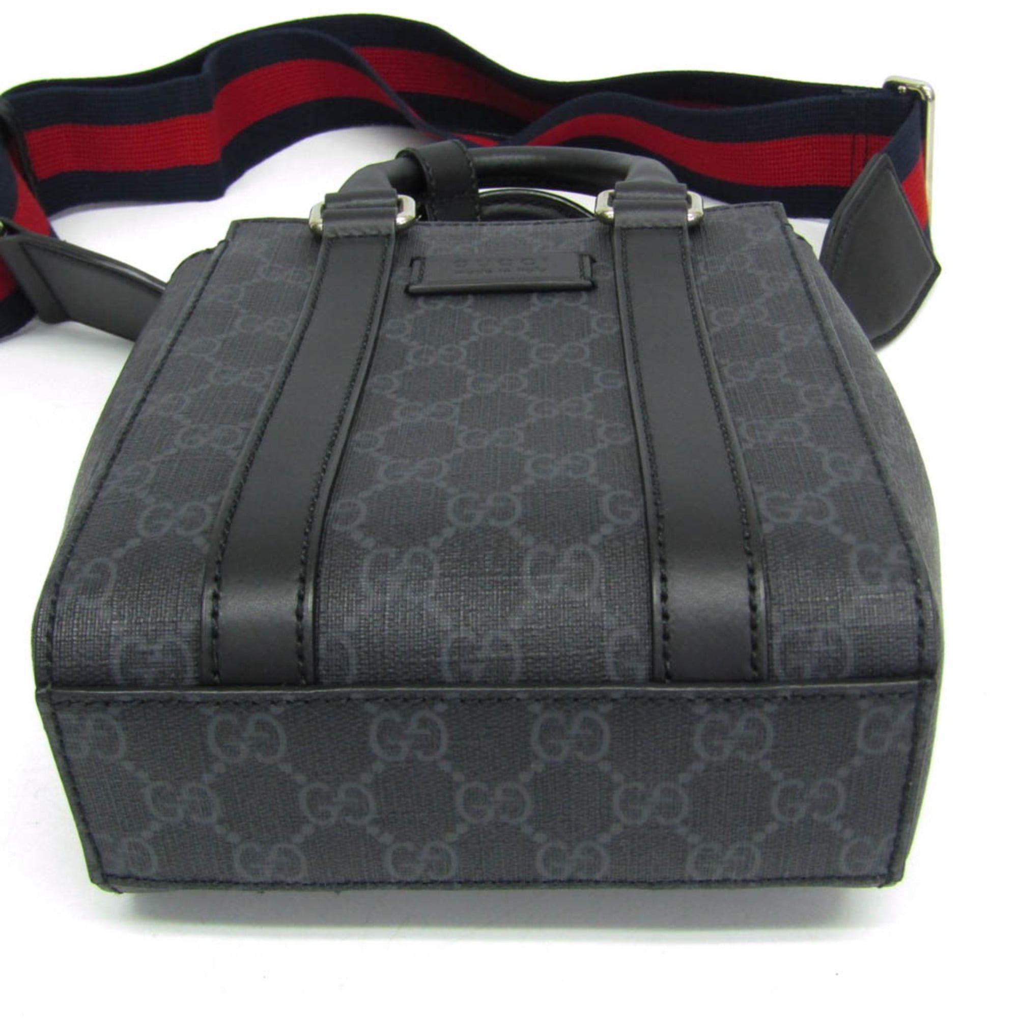 Gucci Gucci 696010 Men,Women GG Supreme,Leather Handbag,Shoulder Bag Black Size ONE SIZE - 5 Thumbnail