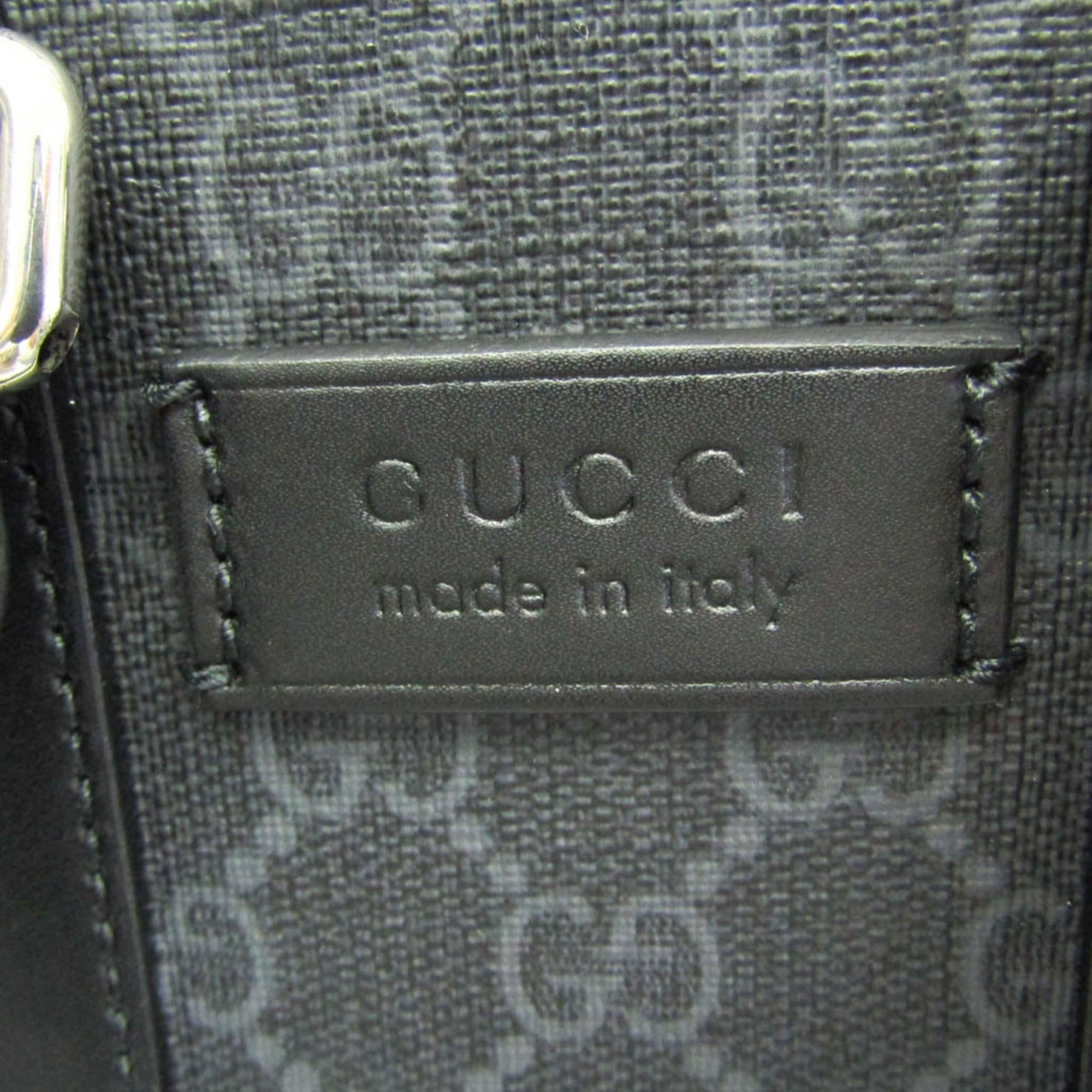 Gucci Gucci 696010 Men,Women GG Supreme,Leather Handbag,Shoulder Bag Black Size ONE SIZE - 11 Thumbnail