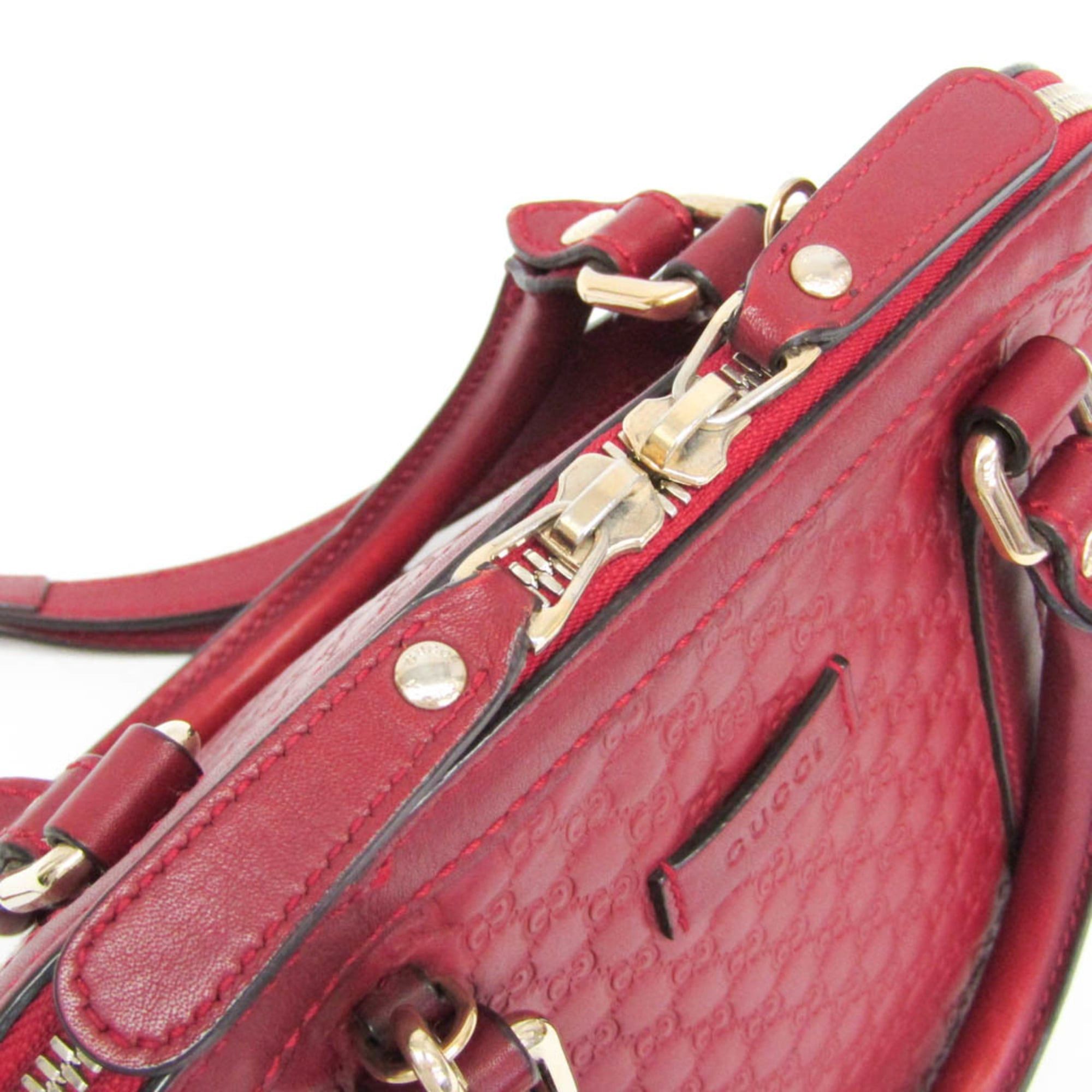 Gucci Gucci MicroGuccissima 449654 Women's Leather Handbag,Shoulder Bag Red Color Size ONE SIZE - 12 Thumbnail