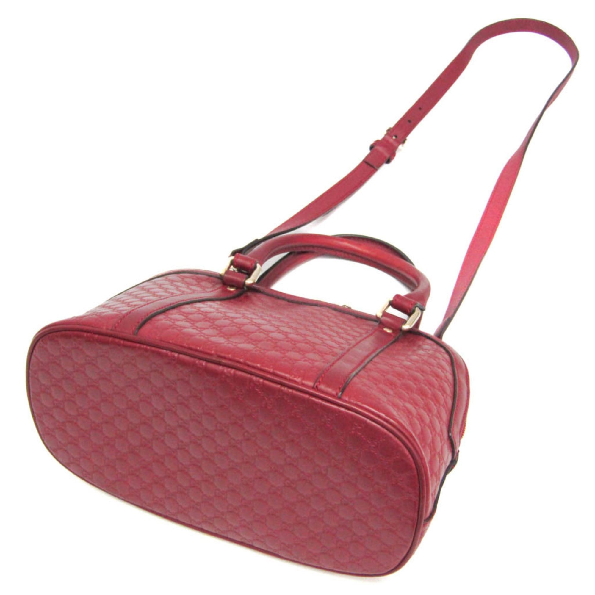 Gucci Gucci MicroGuccissima 449654 Women's Leather Handbag,Shoulder Bag Red Color Size ONE SIZE - 2 Thumbnail
