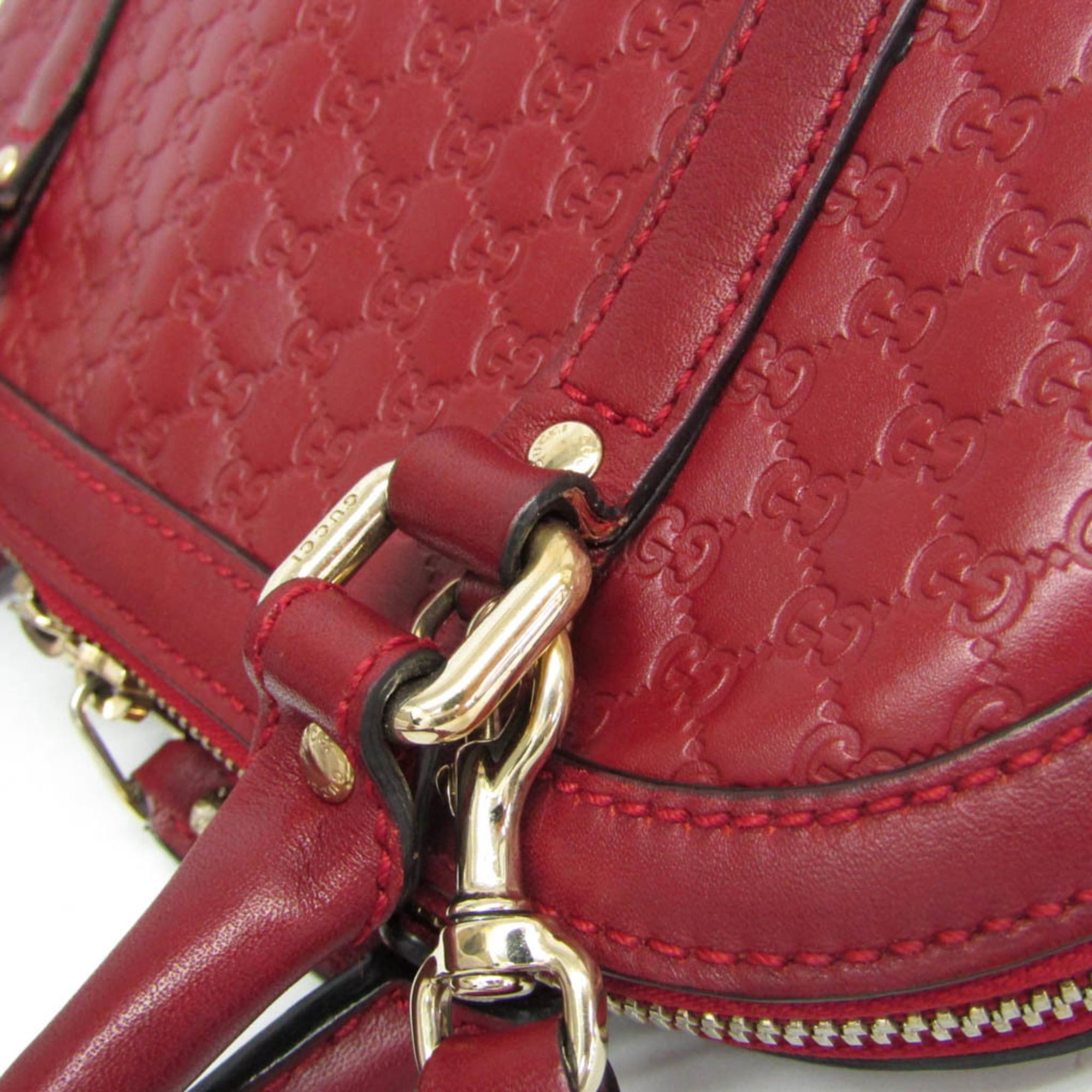 Gucci Gucci MicroGuccissima 449654 Women's Leather Handbag,Shoulder Bag Red Color Size ONE SIZE - 7 Thumbnail