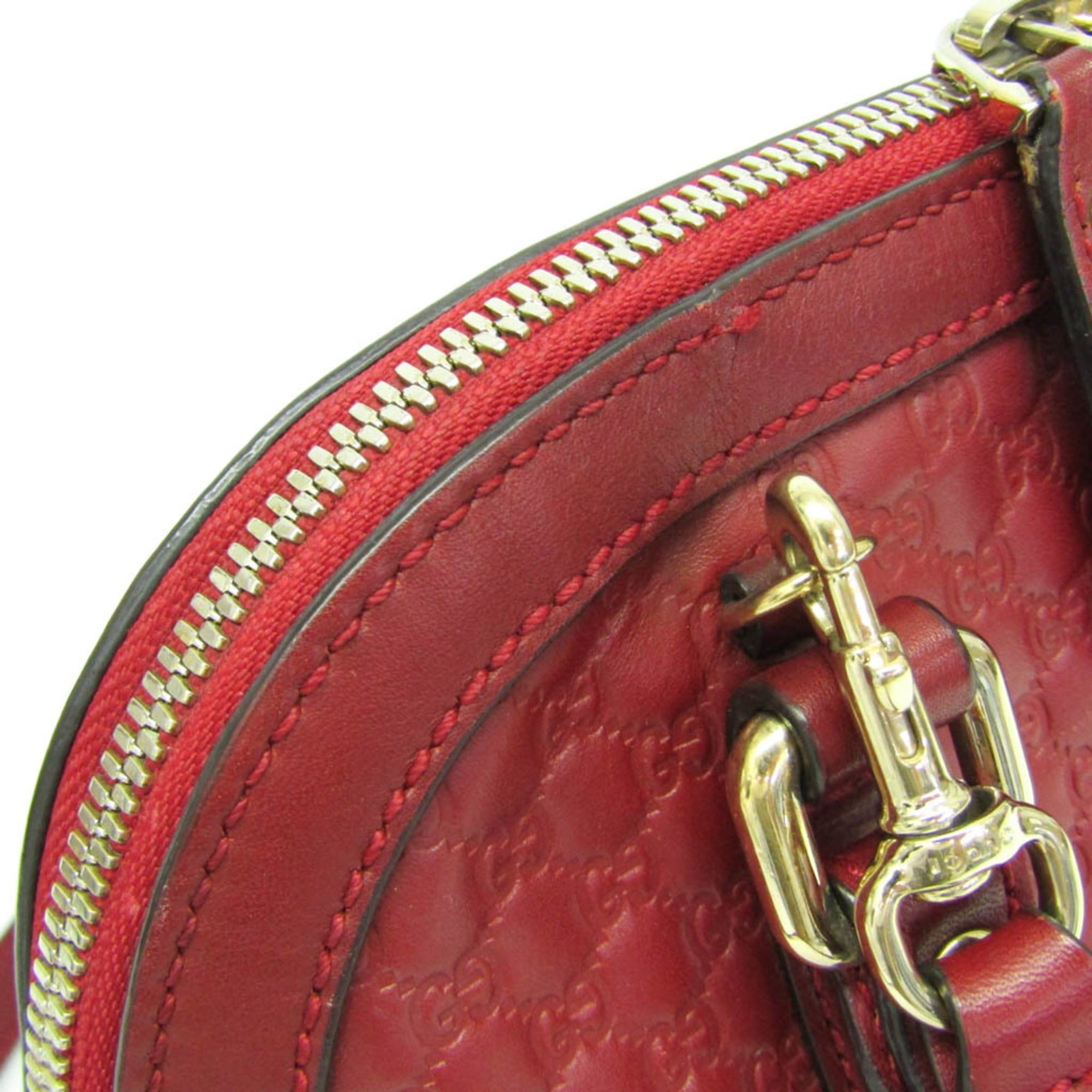 Gucci Gucci MicroGuccissima 449654 Women's Leather Handbag,Shoulder Bag Red Color Size ONE SIZE - 11 Thumbnail