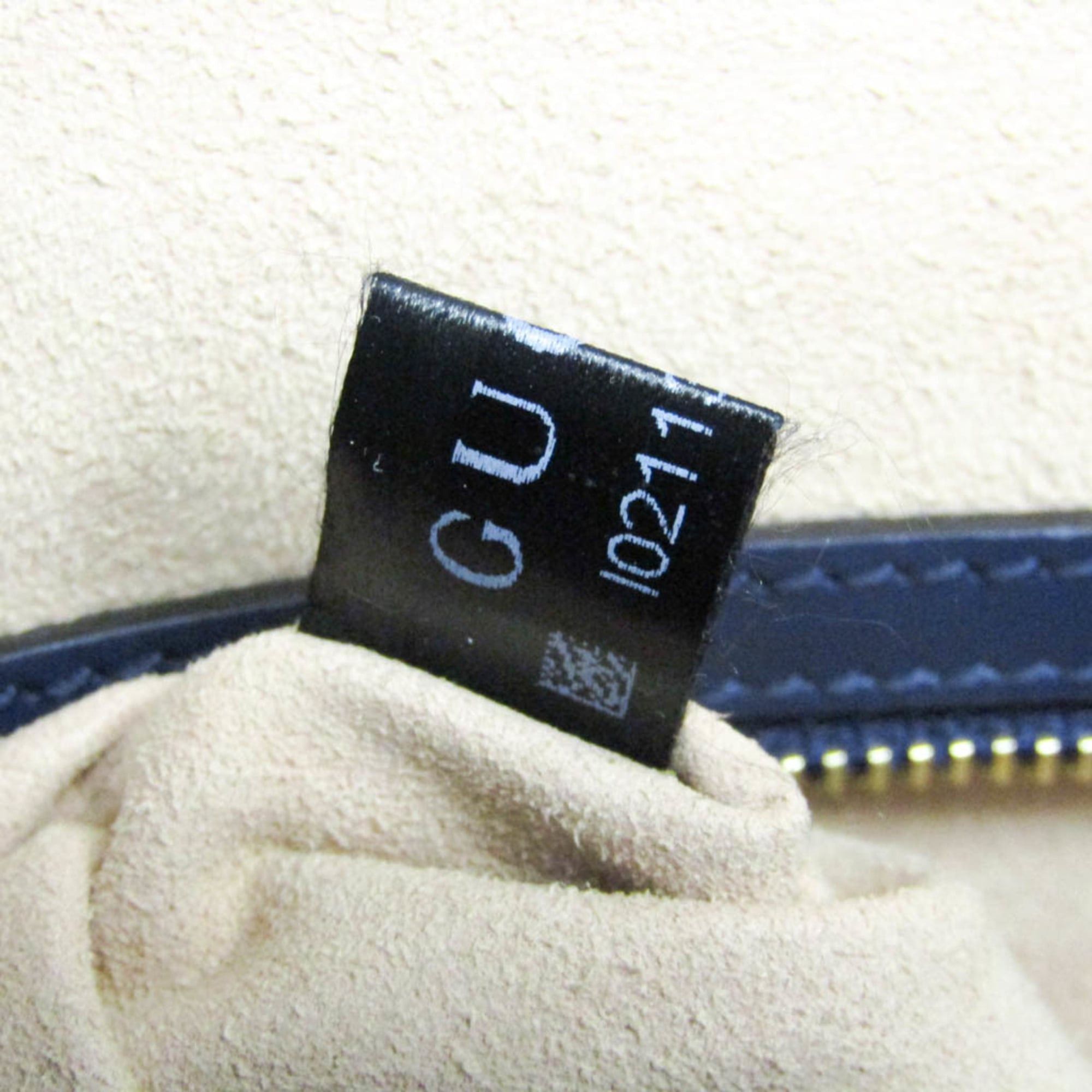 Gucci Gucci Guccissima 428226 Women's Leather Handbag,Shoulder Bag Blue Size ONE SIZE - 19 Thumbnail