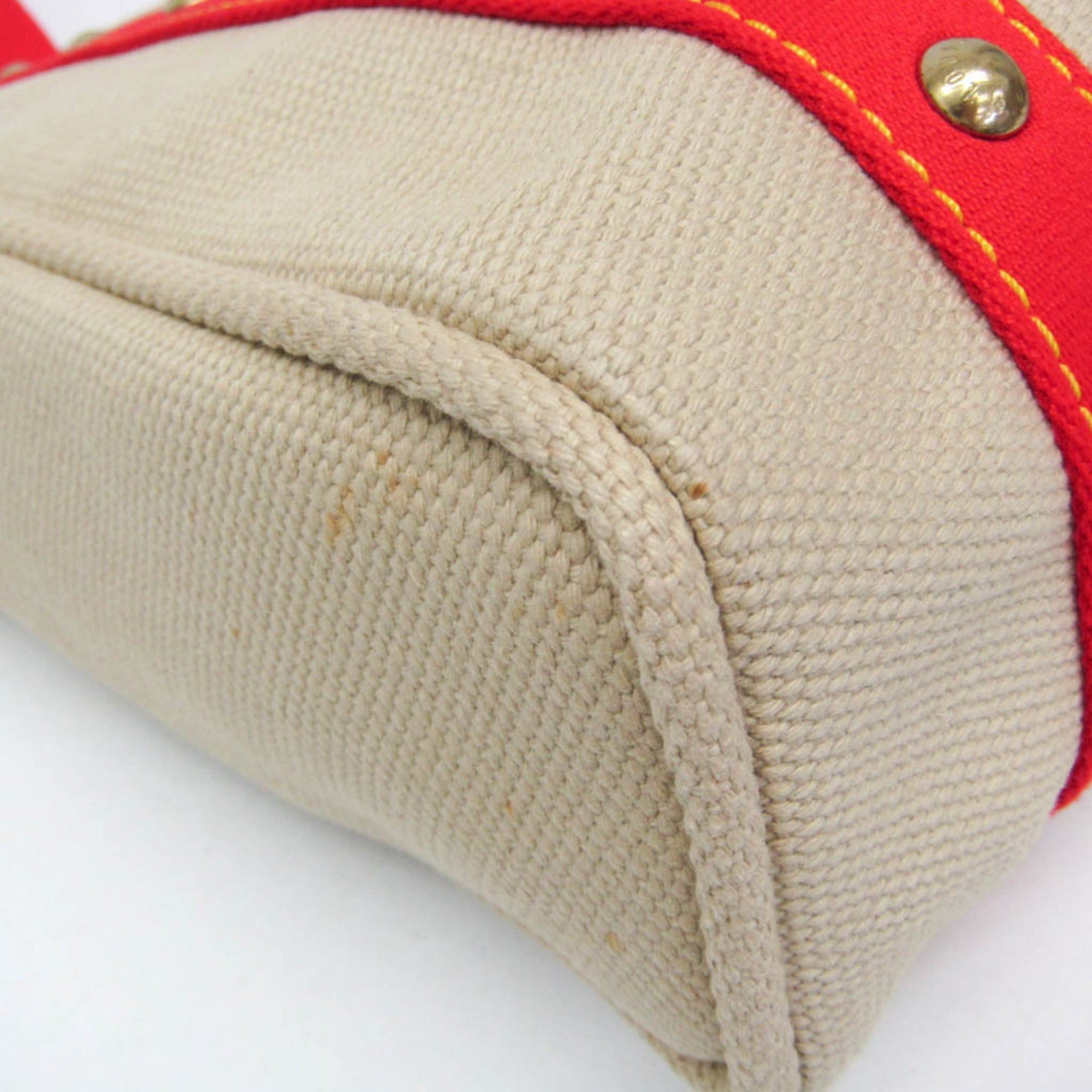 Louis Vuitton Louis Vuitton Antigua Cabas MM M40035 Women's Tote Bag Beige,Red Color Size ONE SIZE - 4 Thumbnail
